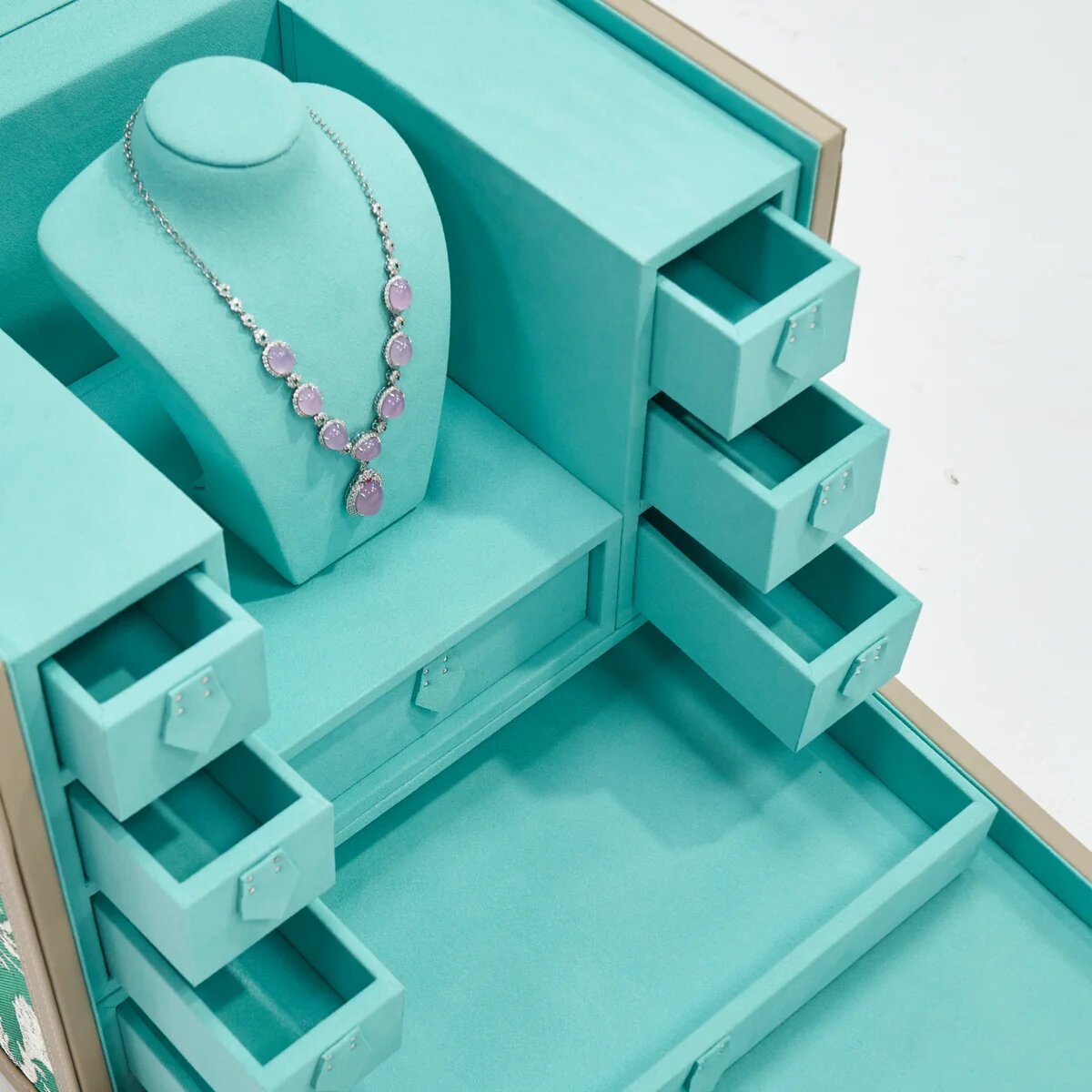 Jewellery storage cabinet with biometric security in the UAE