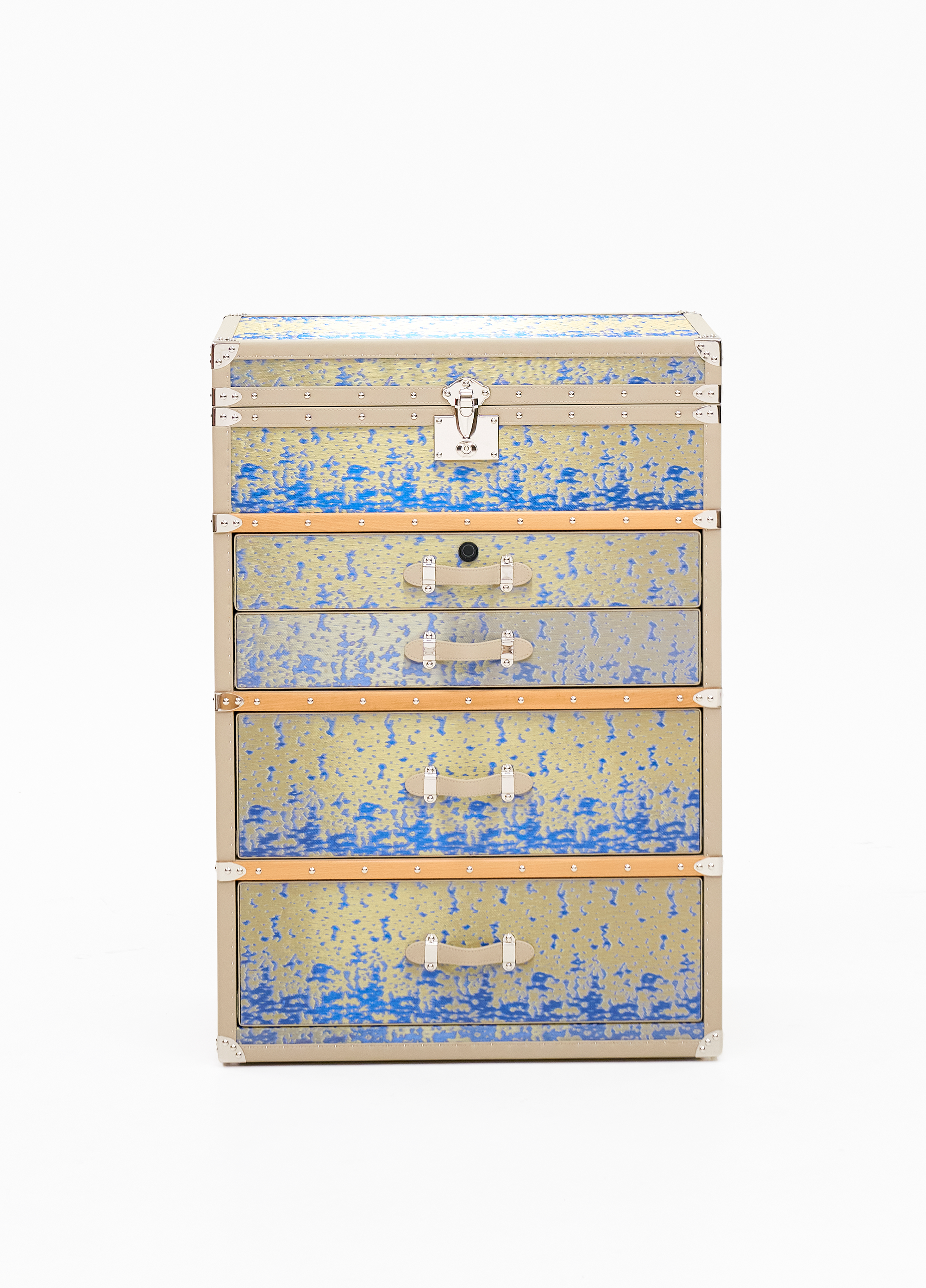 Aurum Loom Jewelry Trunk - Gilded Blue