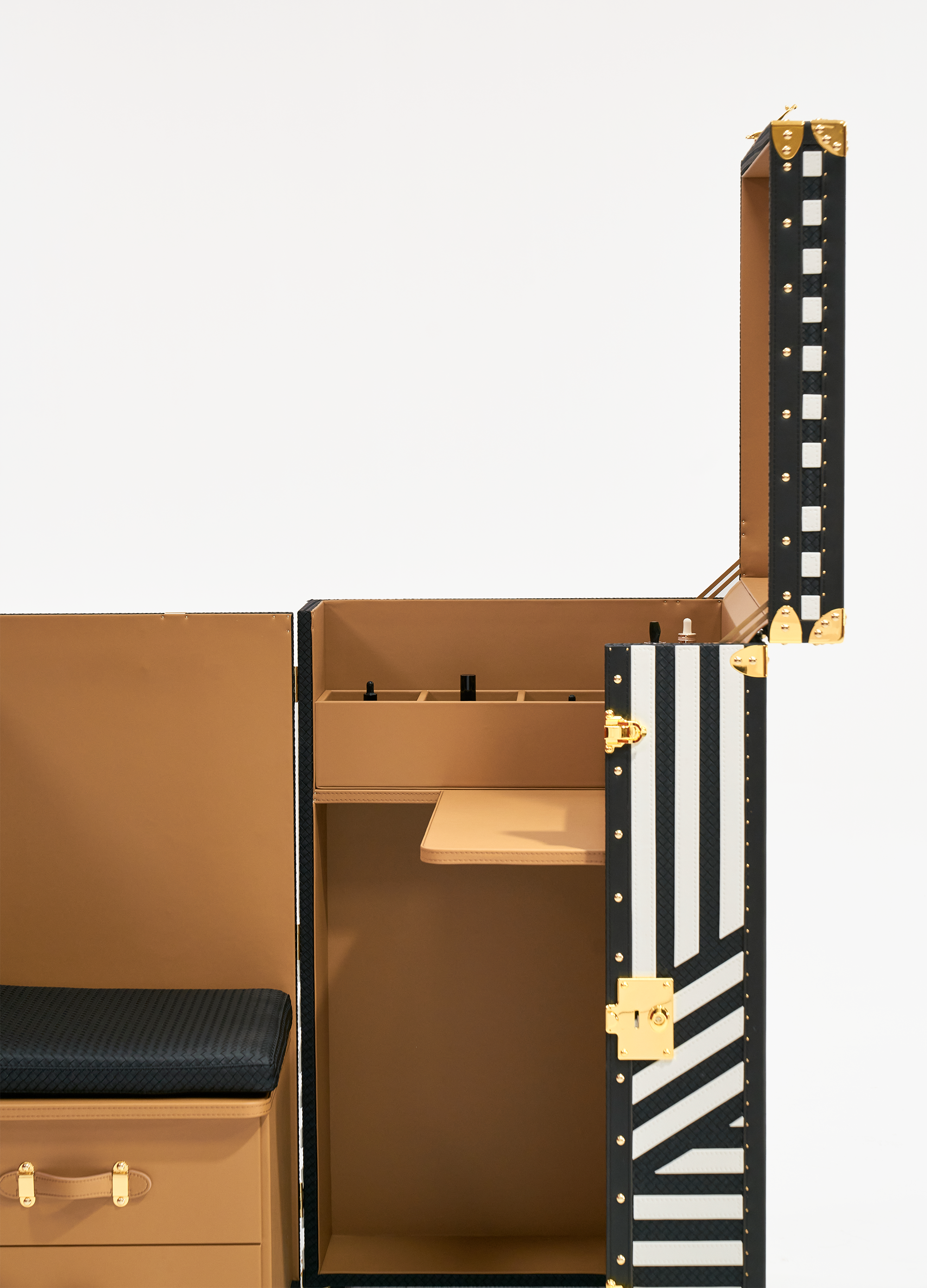 Heritage Luxe Vanity Cabinet - Monochrome Majesty