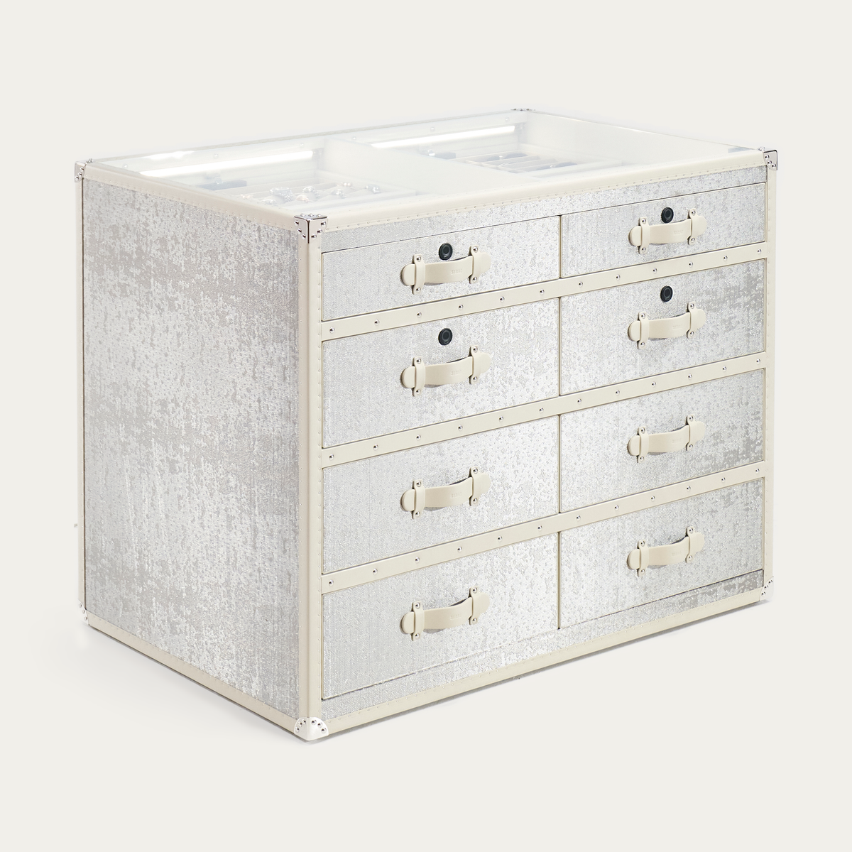 Aurum Wire · The Sovereign Jewelry Dresser - Snowflake Silver