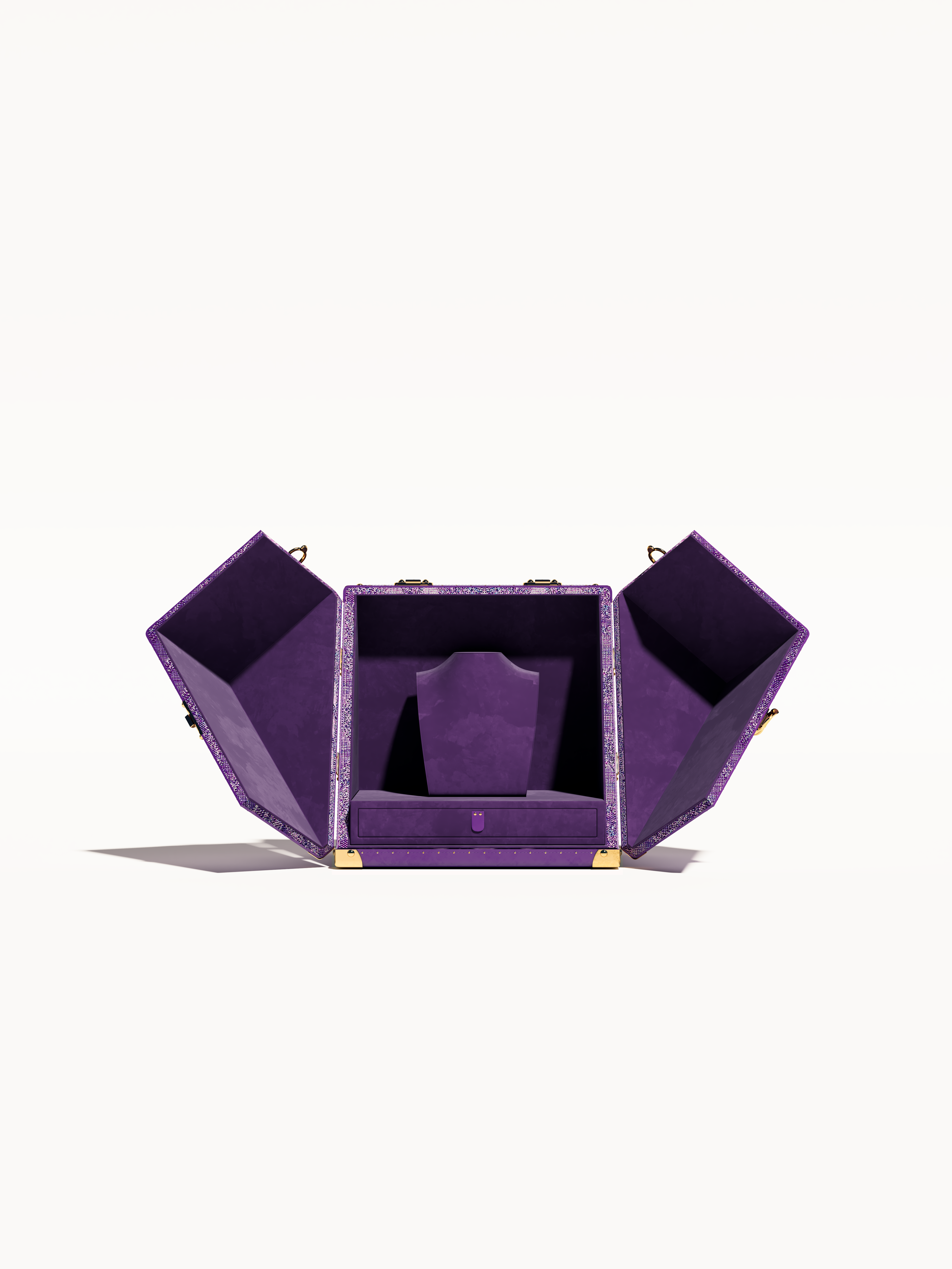 Aurum Loom Jewelry Case - Anemone Purple