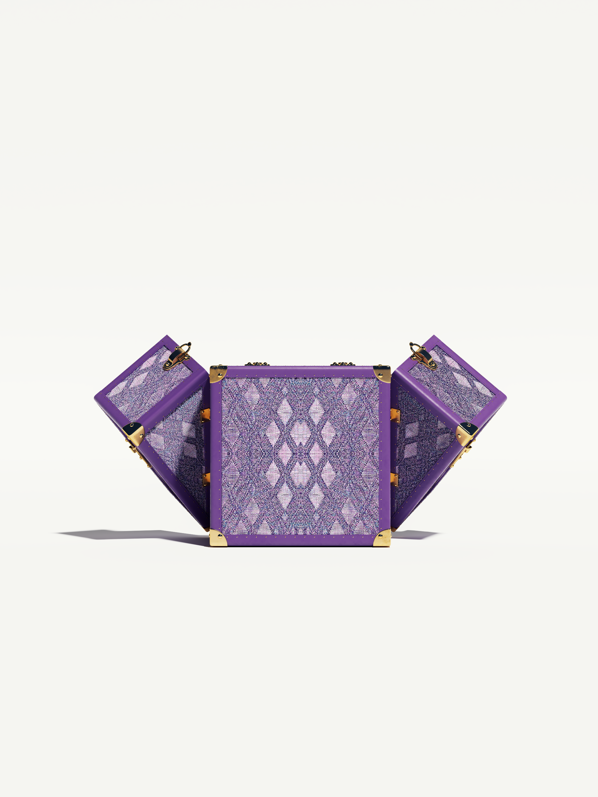 Aurum Loom Jewelry Case - Anemone Purple