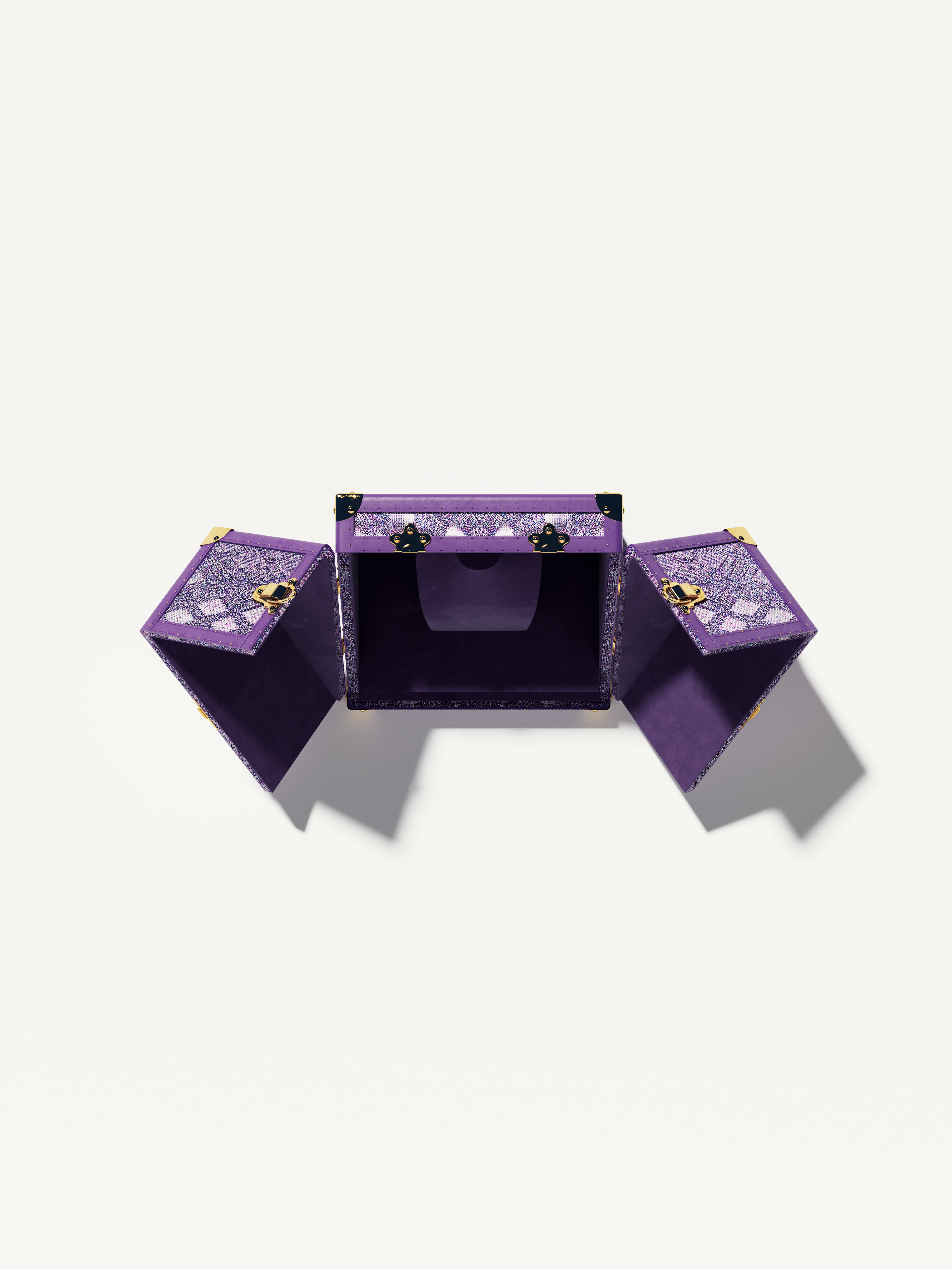 Aurum Loom Jewelry Case - Anemone Purple