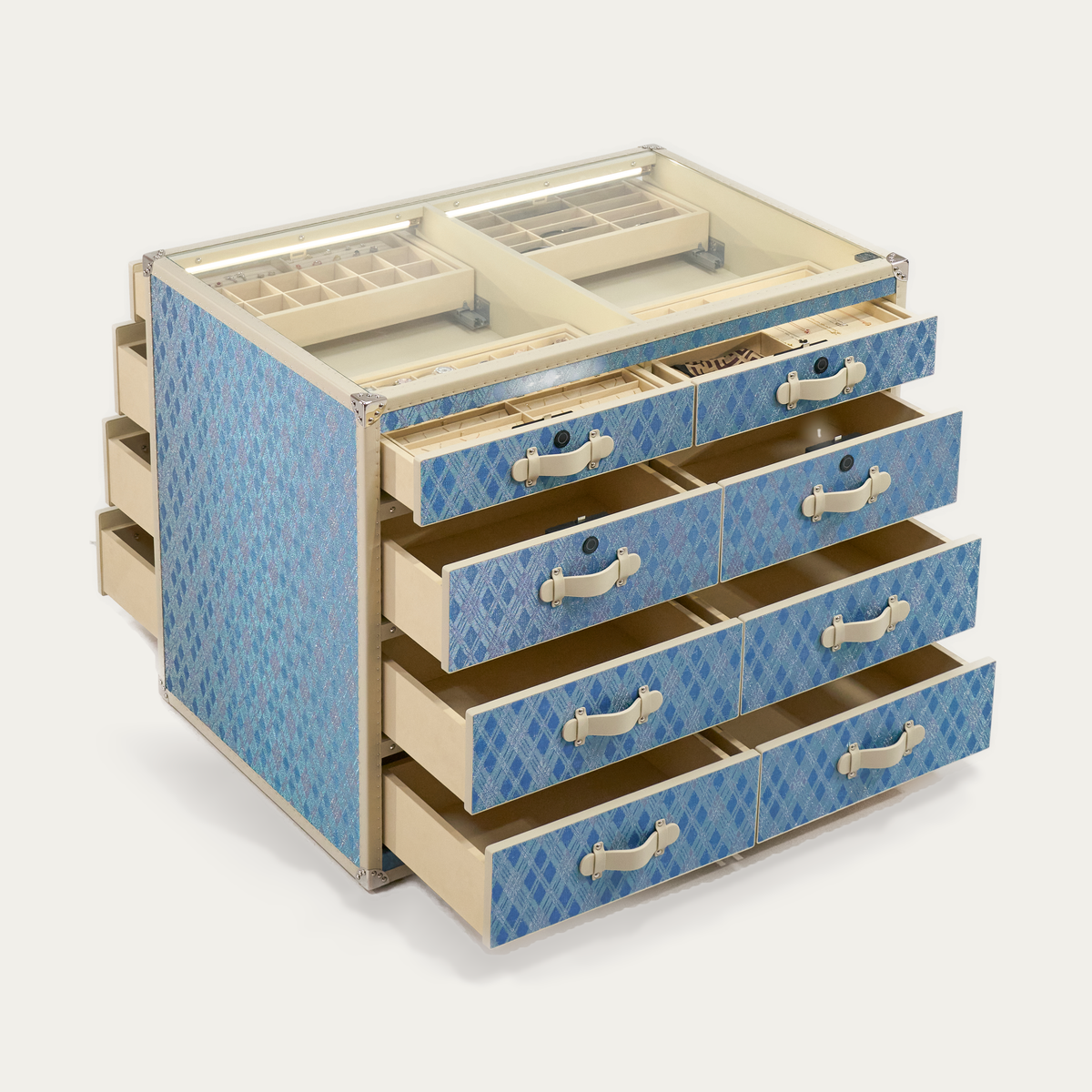 Aurum Wire · خزانة أدراج للمجوهرات Sovereign - Diamond Mist Blue