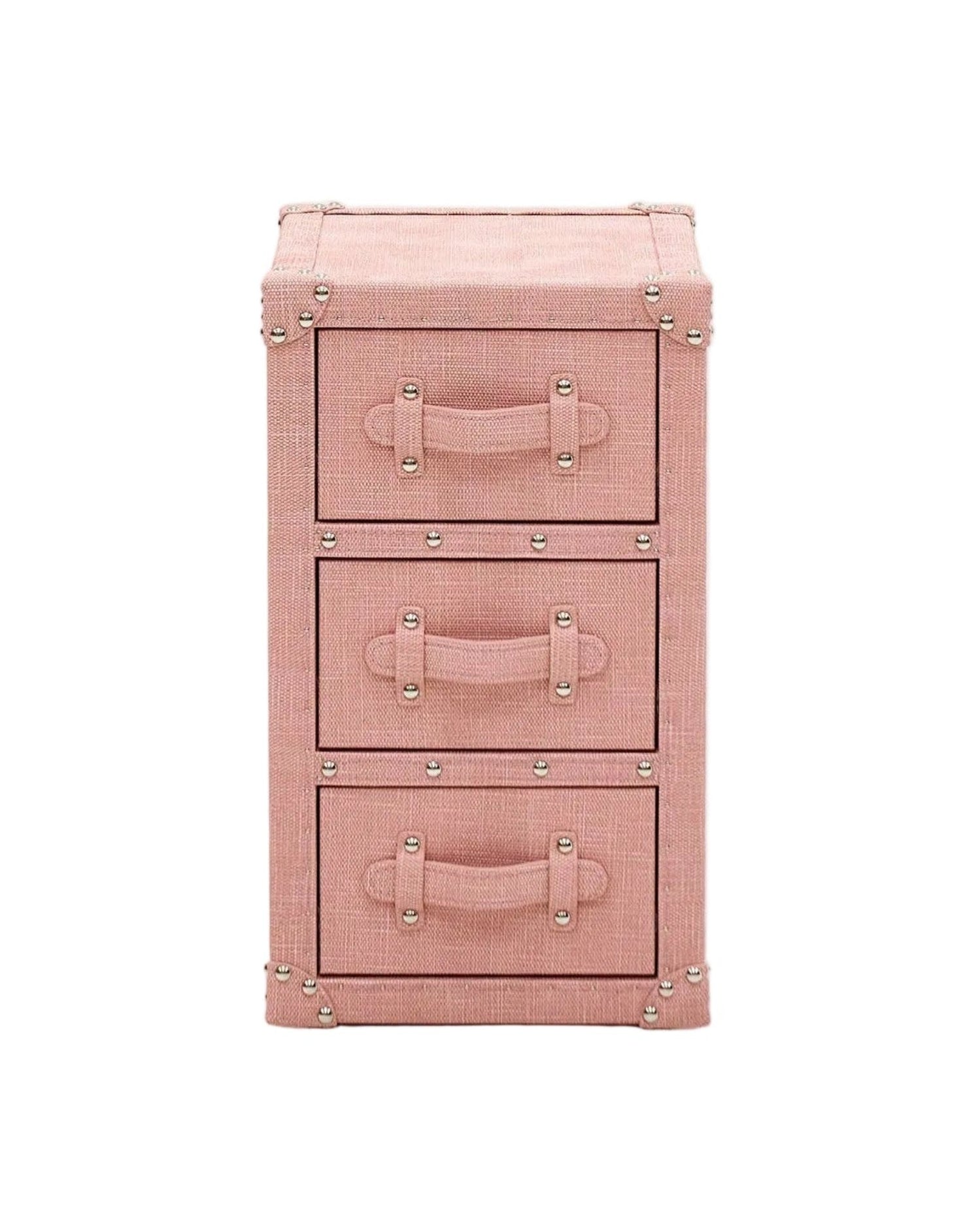 SIRAE Heritage Luxe compact storage in blossom pink microfiber leather, Dubai luxury atelier