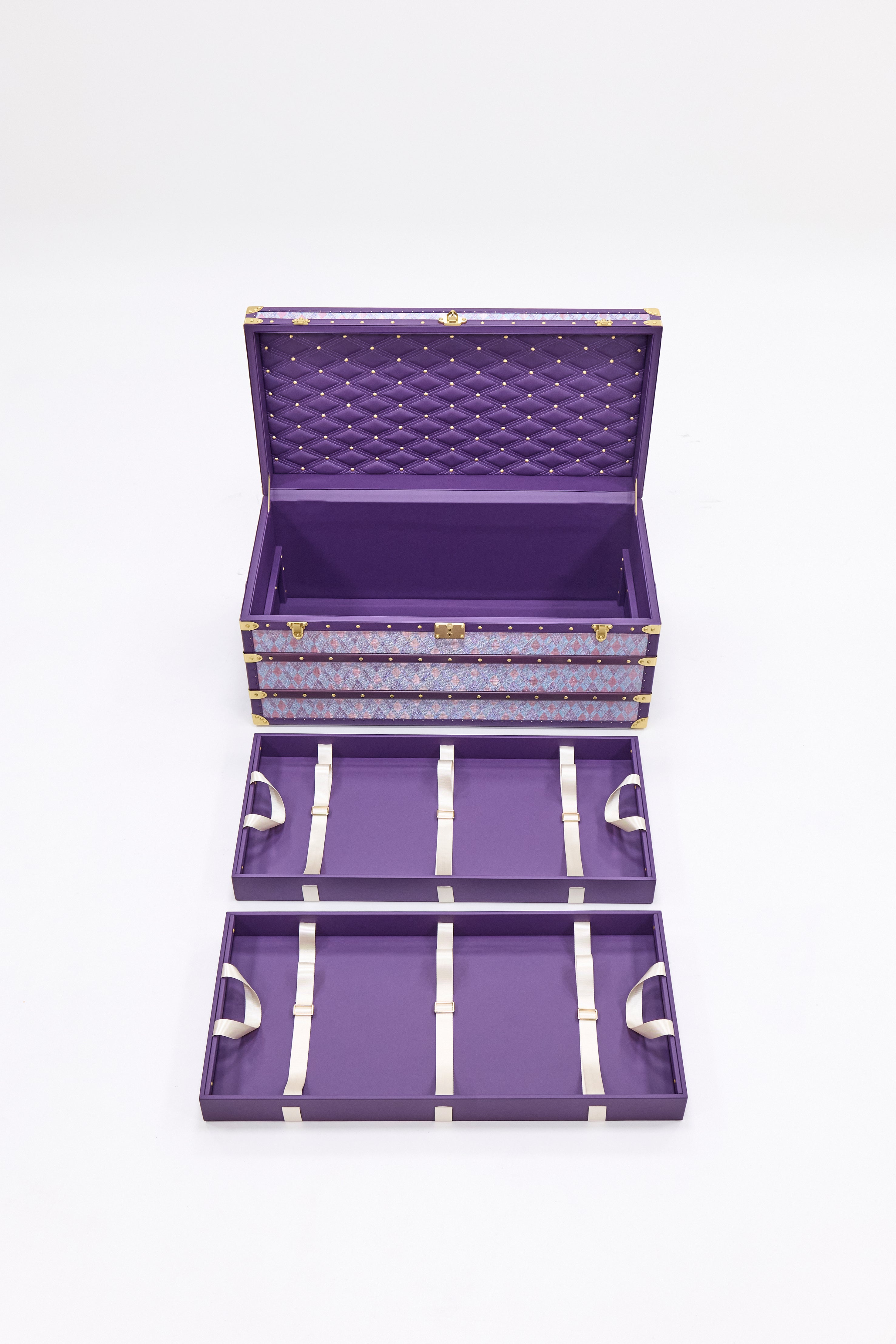 Cuir Luxe Coffee Table - Royal Amethyst