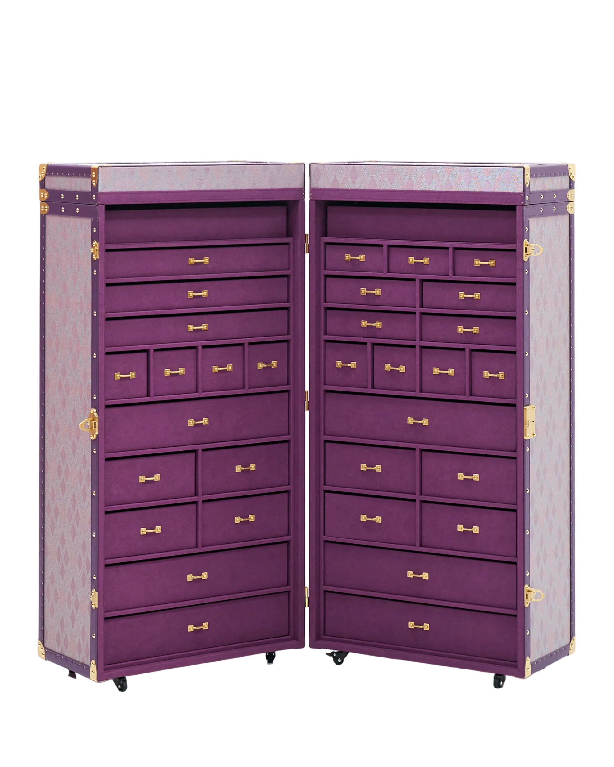 Anemone purple copper wire jewelry cabinet with double doors, SIRAE Casa Dubai