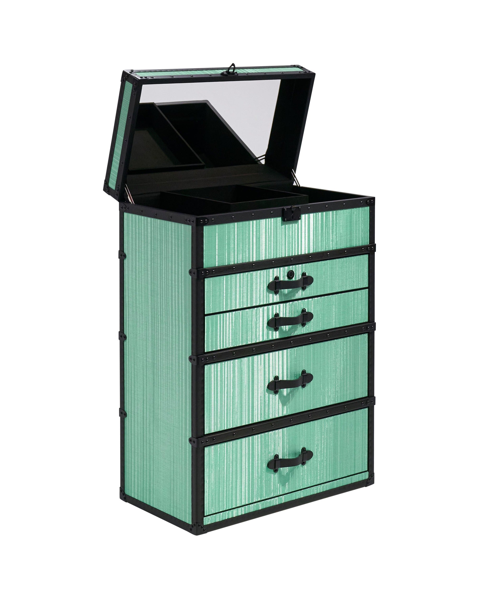 Celadon mist copper wire jewelry cabinet, SIRAE Casa Dubai