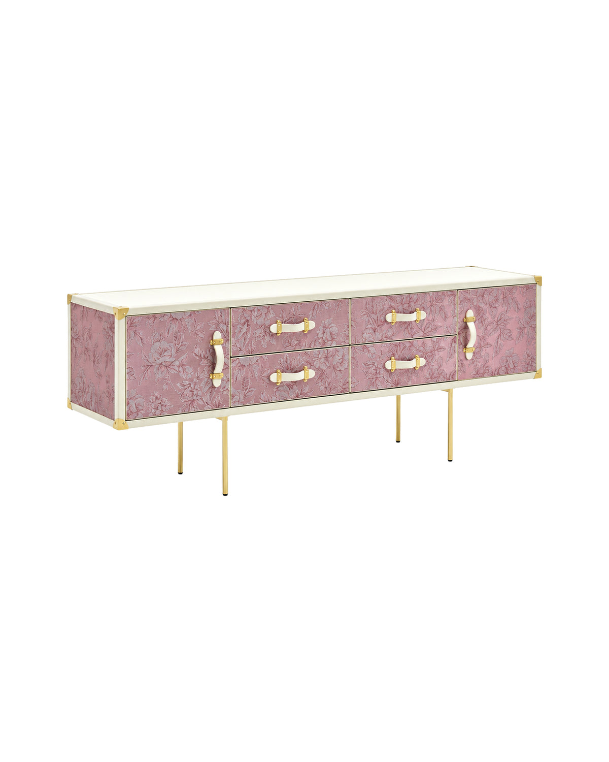Blush bloom console cabinet and sideboard shown open, SIRAE Dubai