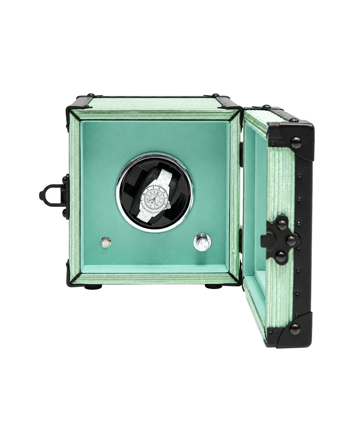 Pine Mist copper wire single watch winder box, SIRAE Casa Dubai