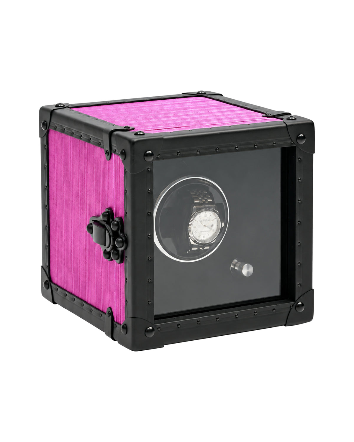 Rose Shadow woven copper wire single watch winder box, SIRAE Dubai