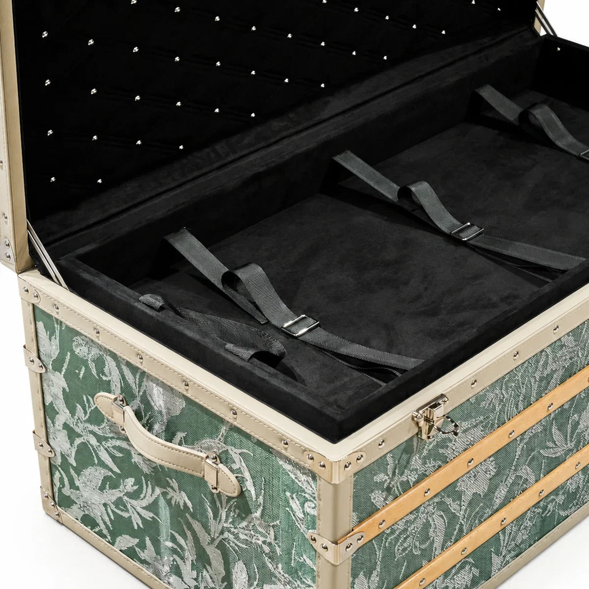 Luxury travel jewellery case with secure straps - SIRAE Casa for GCC travellers