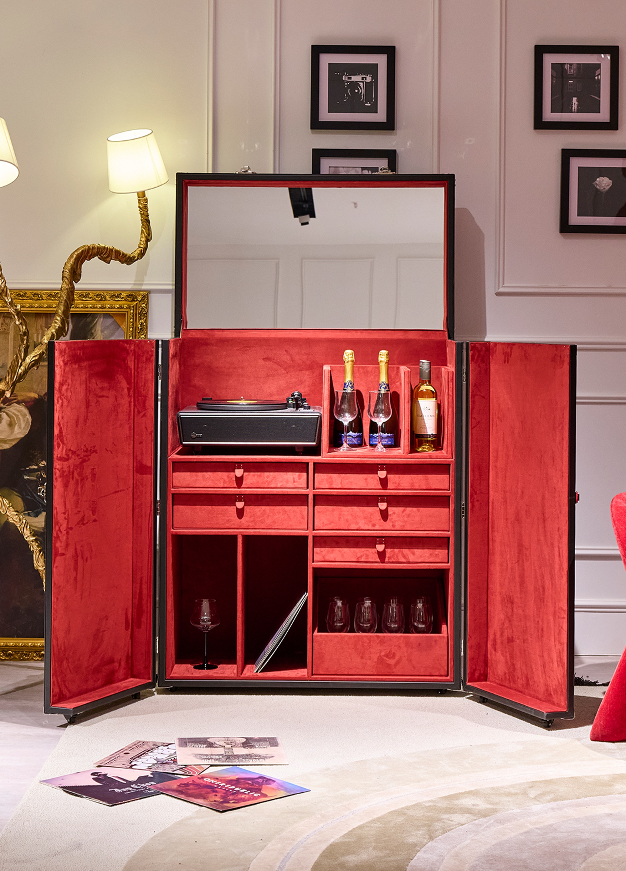 Aurum Loom Media Cabinet - Noir