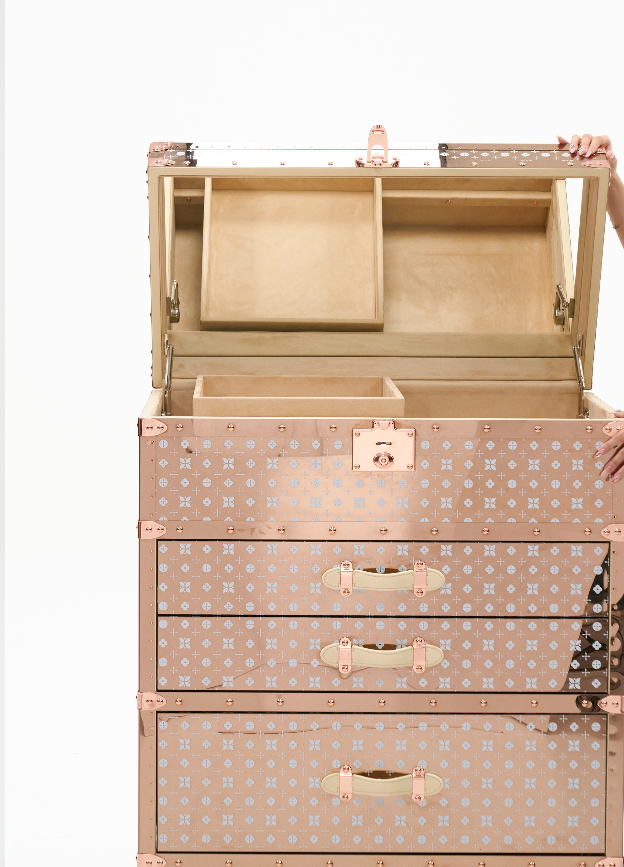 Lumière Atelier Jewelry Trunk - Rose Gold