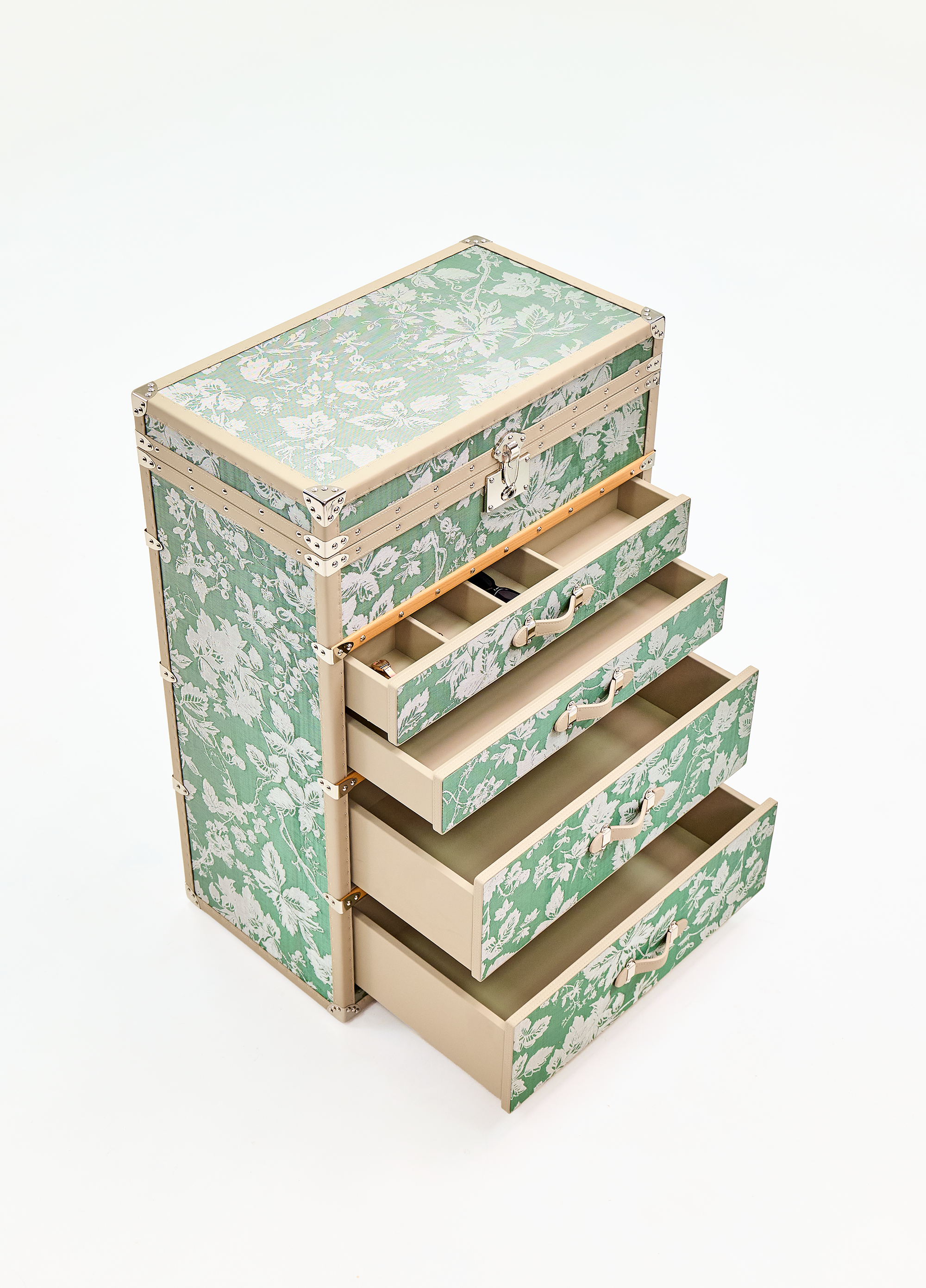 Aurum Loom Jewelry Trunk - Oasis Green