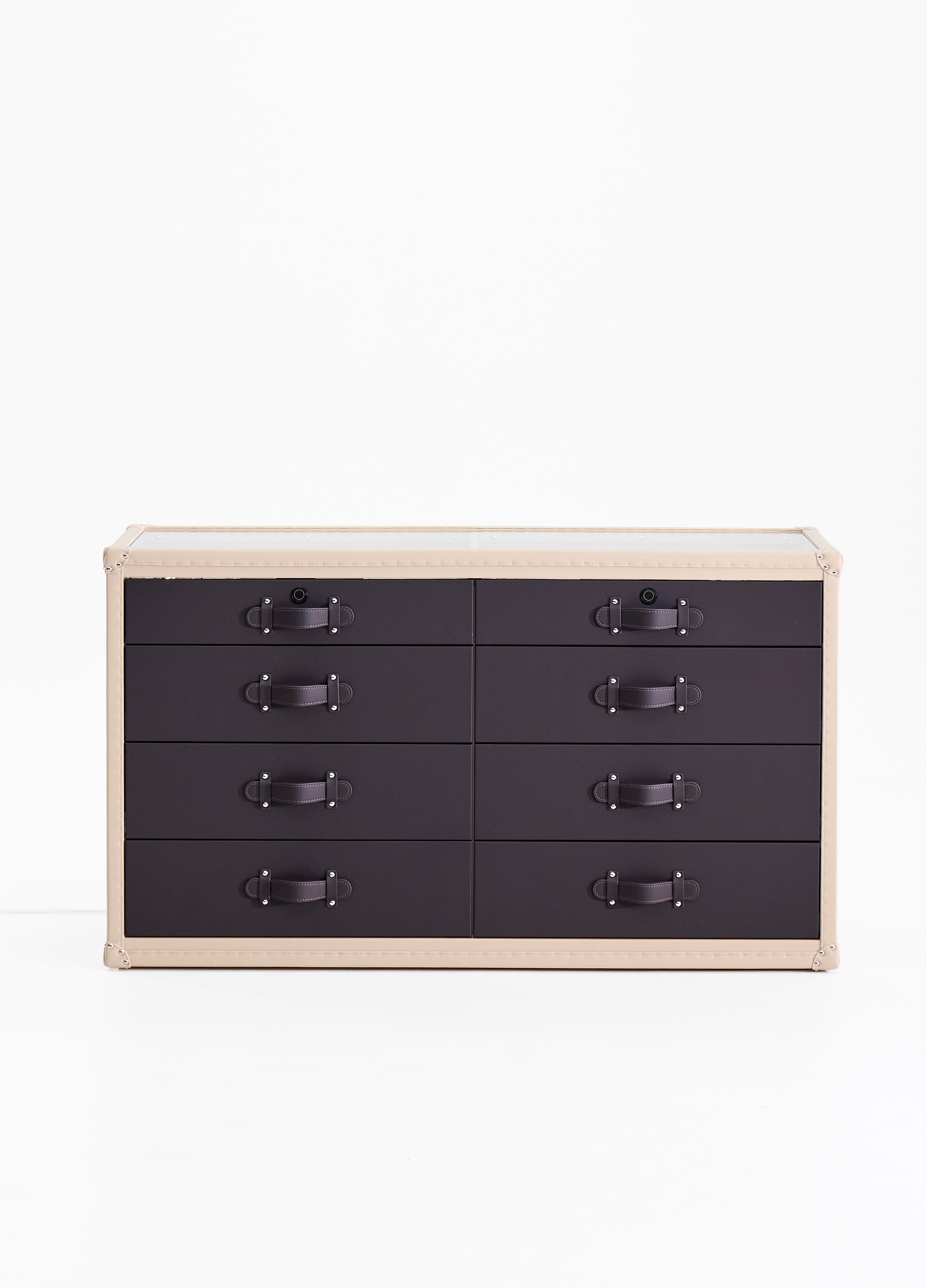 Heritage Luxe Side Cabinet - Noir & Crème