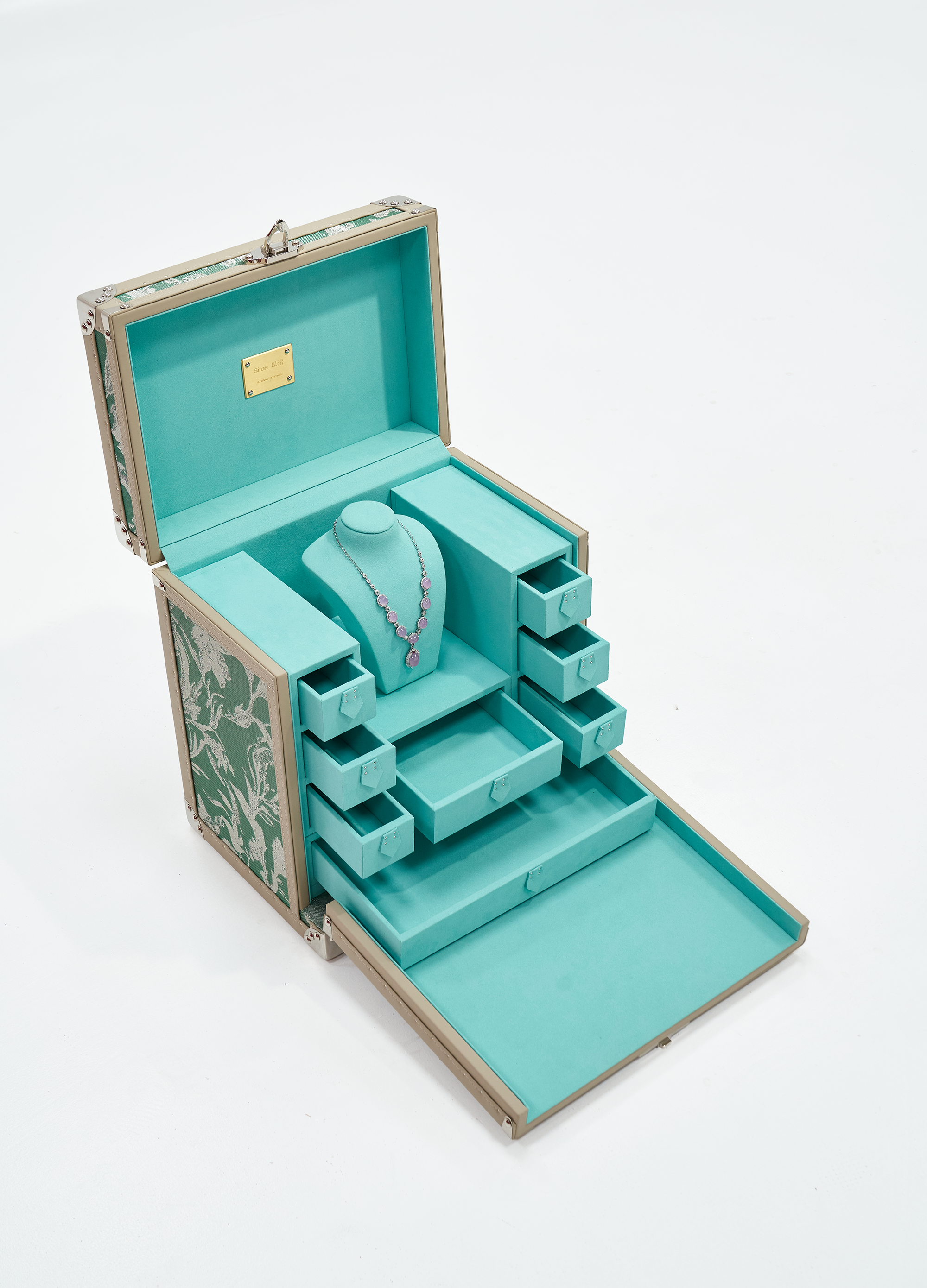 Aurum Loom Jewelry Trunk - Meadow Floral
