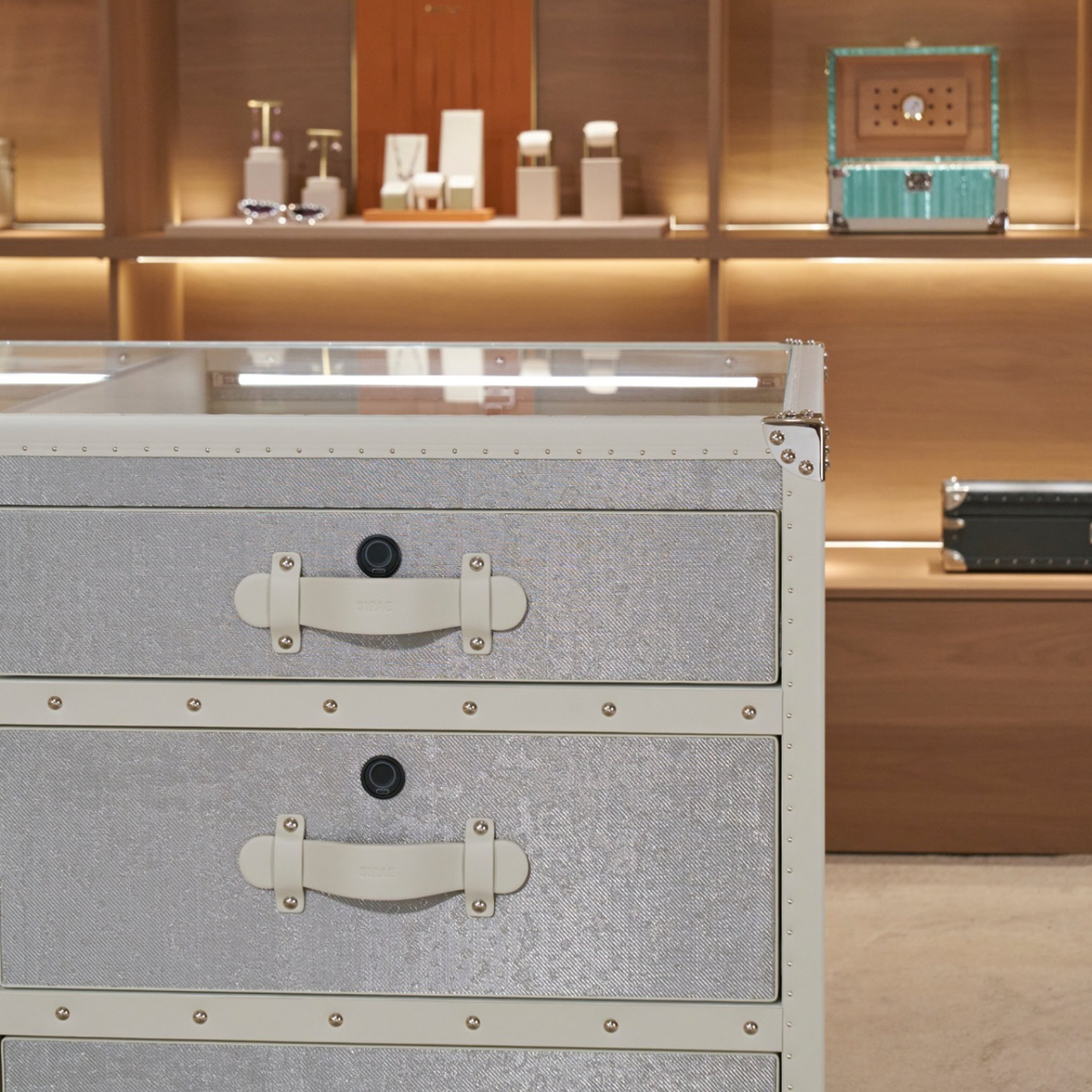 Aurum Wire · The Sovereign Jewelry Dresser - Snowflake Silver