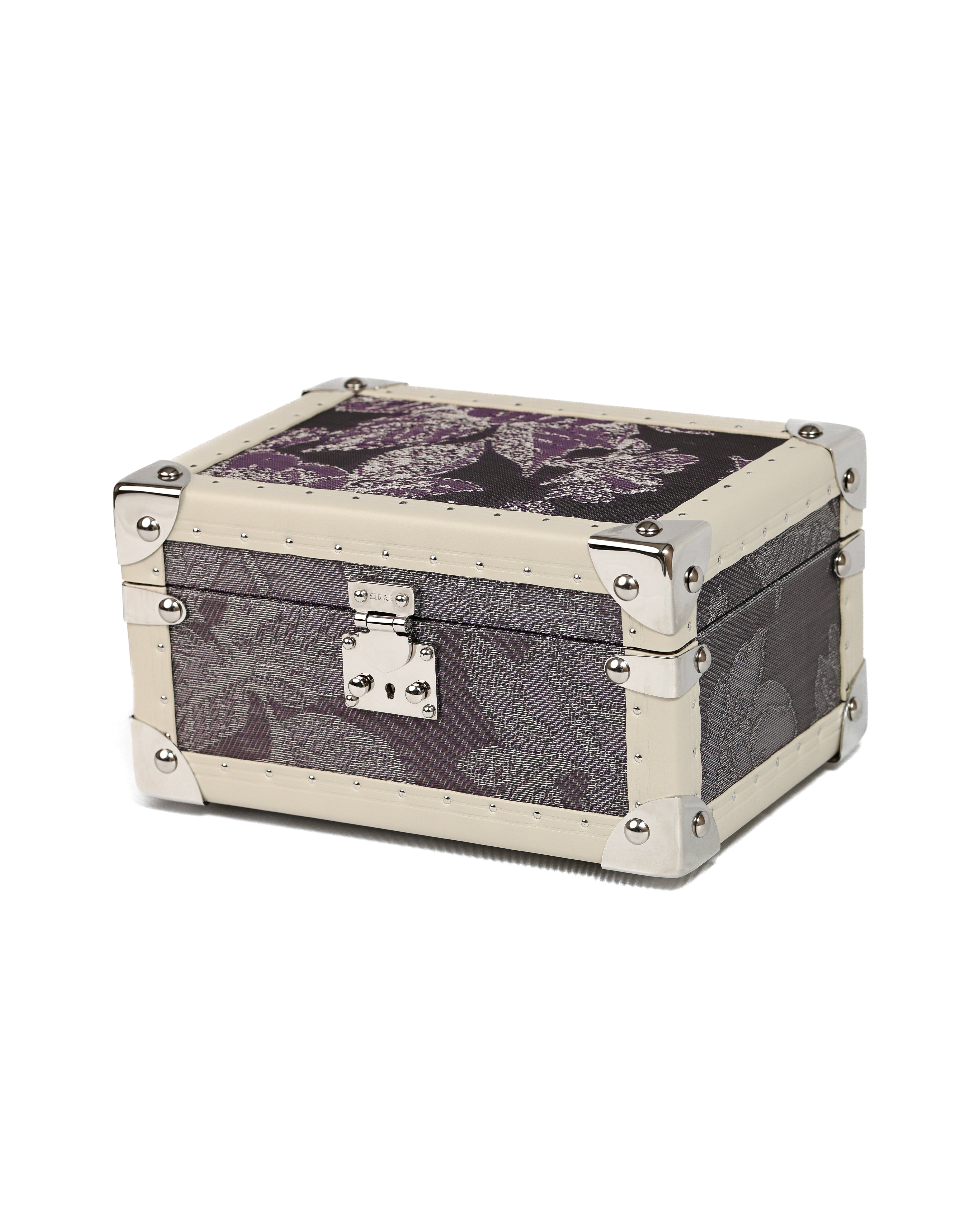Aurum Wire · The Timeless Jewelry Box - Aubergine Floral Weave
