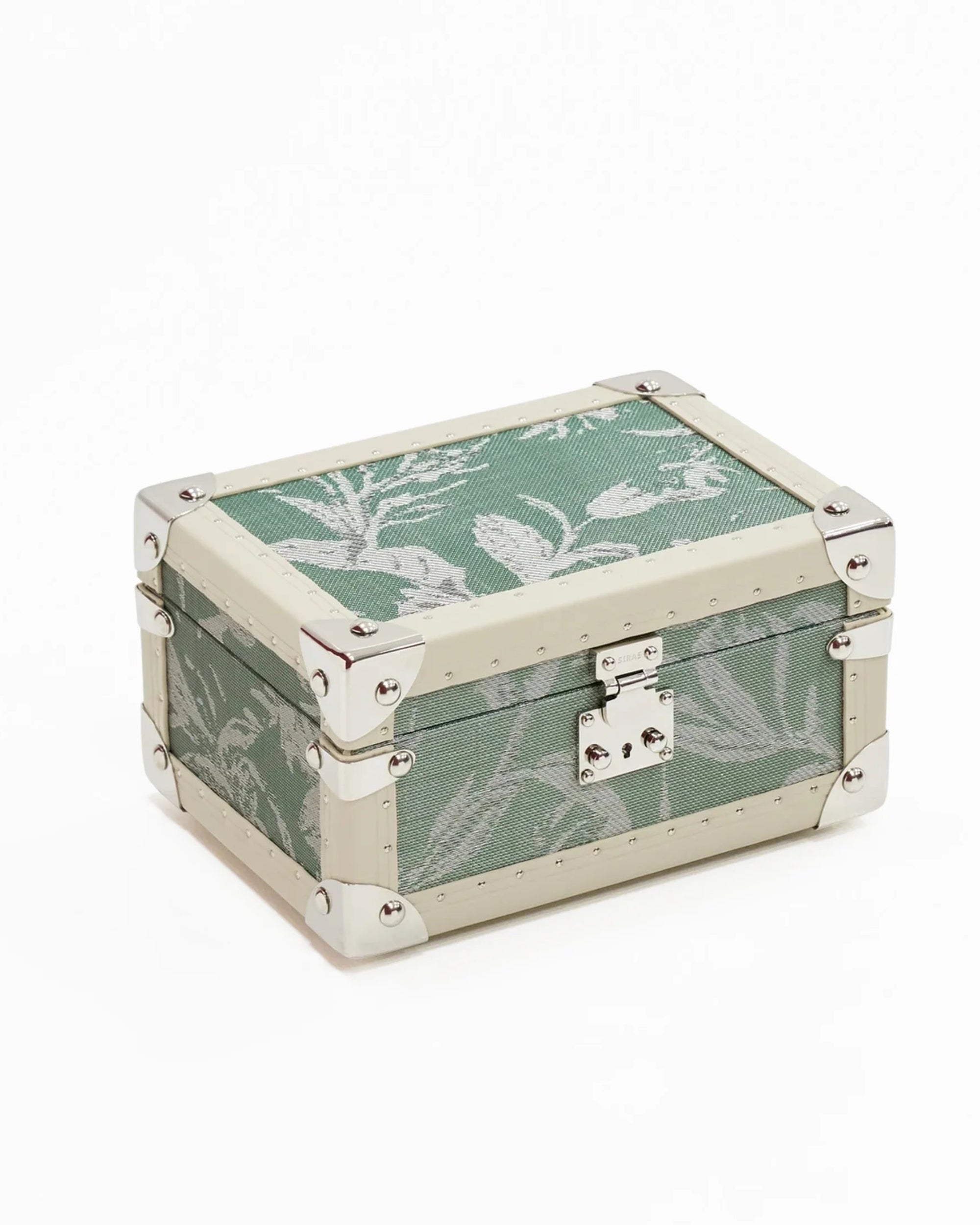 Open view of the wildflower garden copper jewelry box by SIRAE Dubai