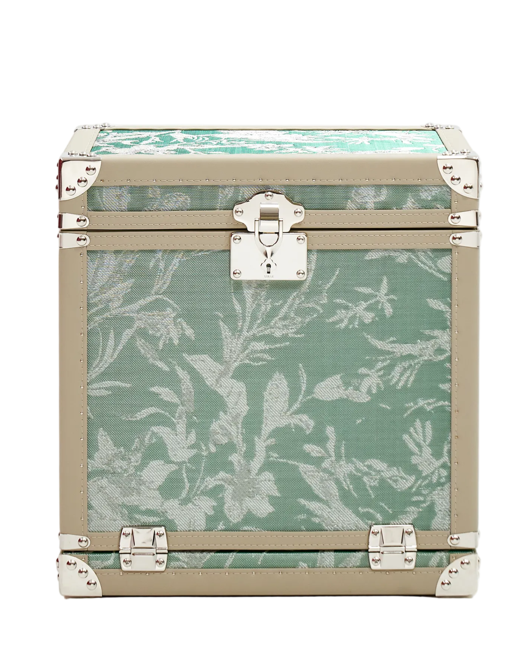 Open view of the meadow floral copper jewelry trunk by SIRAE Dubai