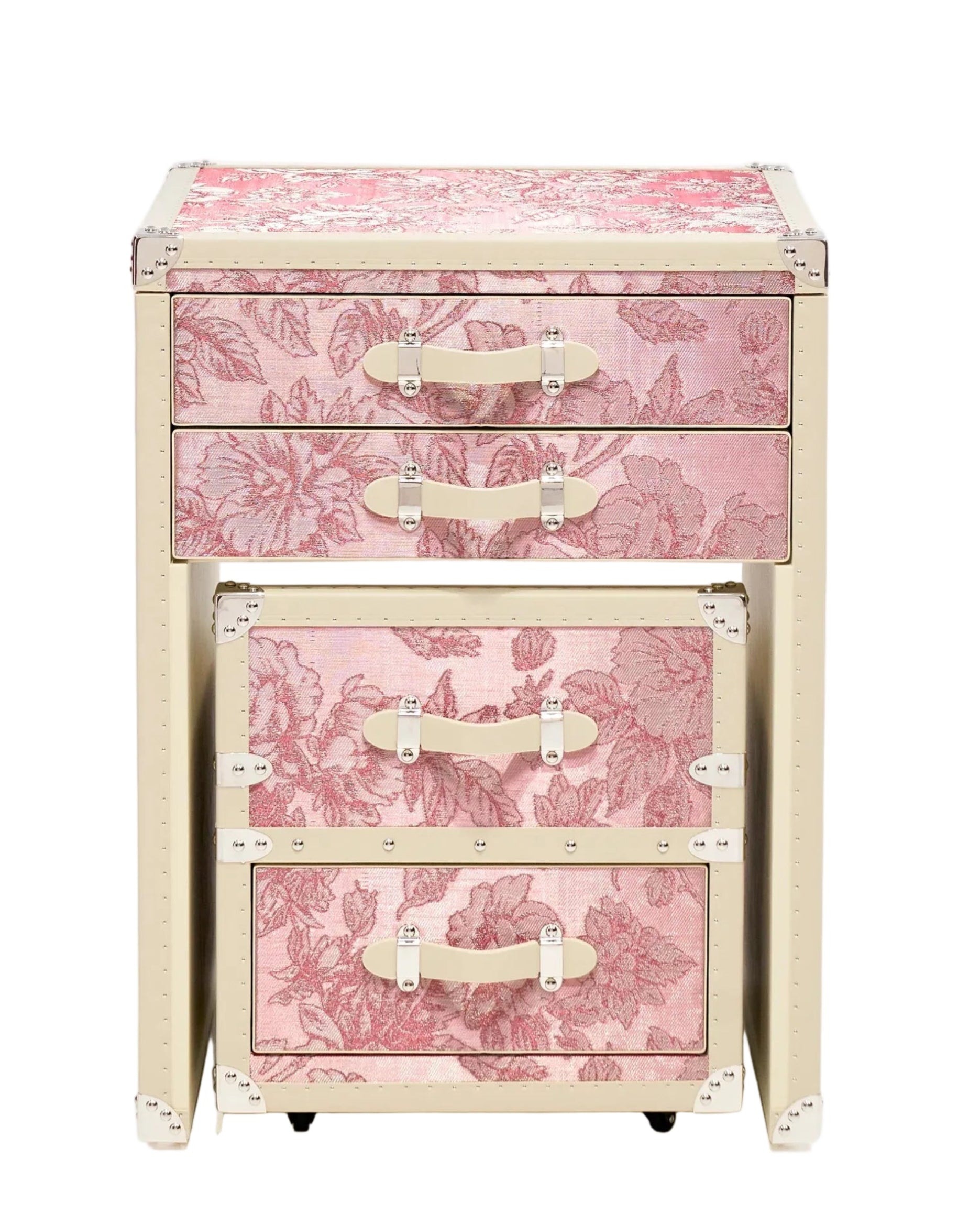 SIRAE Aurum Loom vanity cabinet in peony lumière copper wire furniture, Dubai luxury atelier