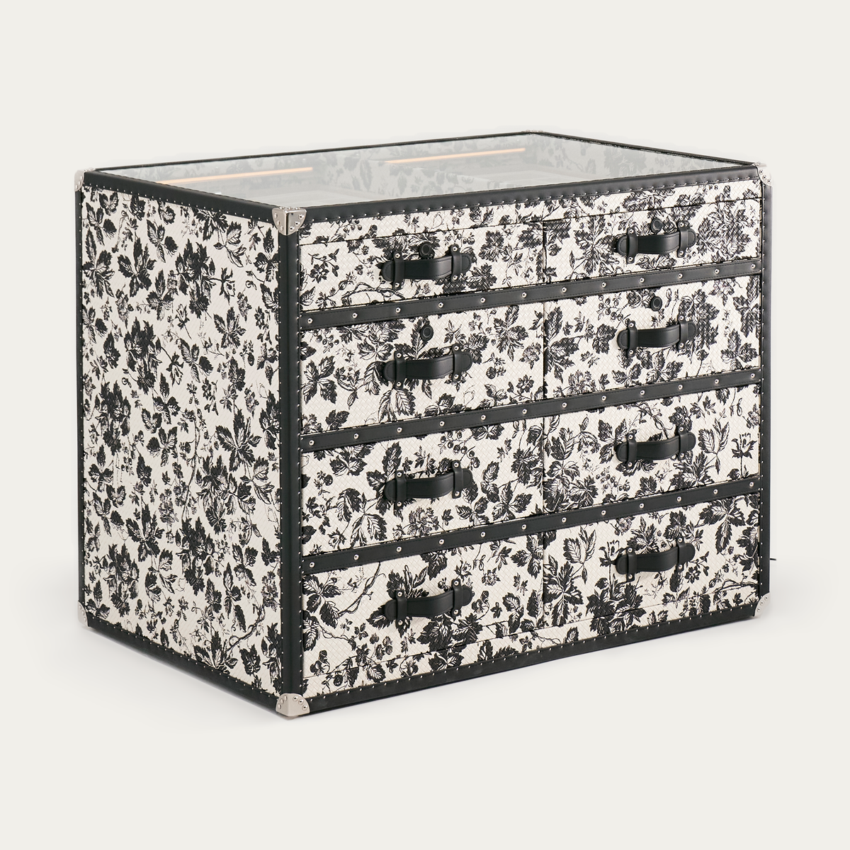 Heritage Leather · خزانة أدراج للمجوهرات Regent  - Monochrome Forest