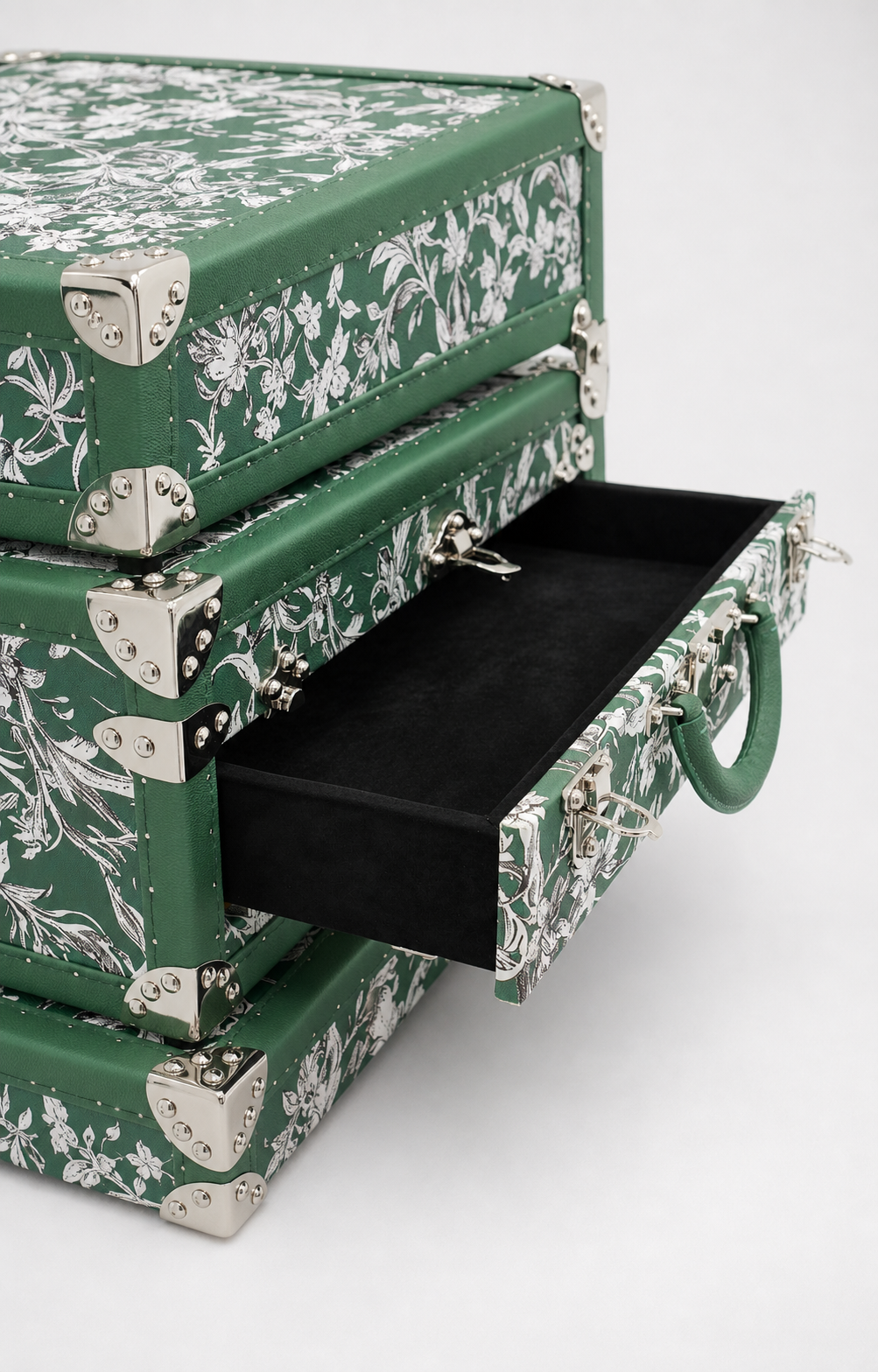 Heritage Leather · The Veraison Tower Display Case - Emerald
