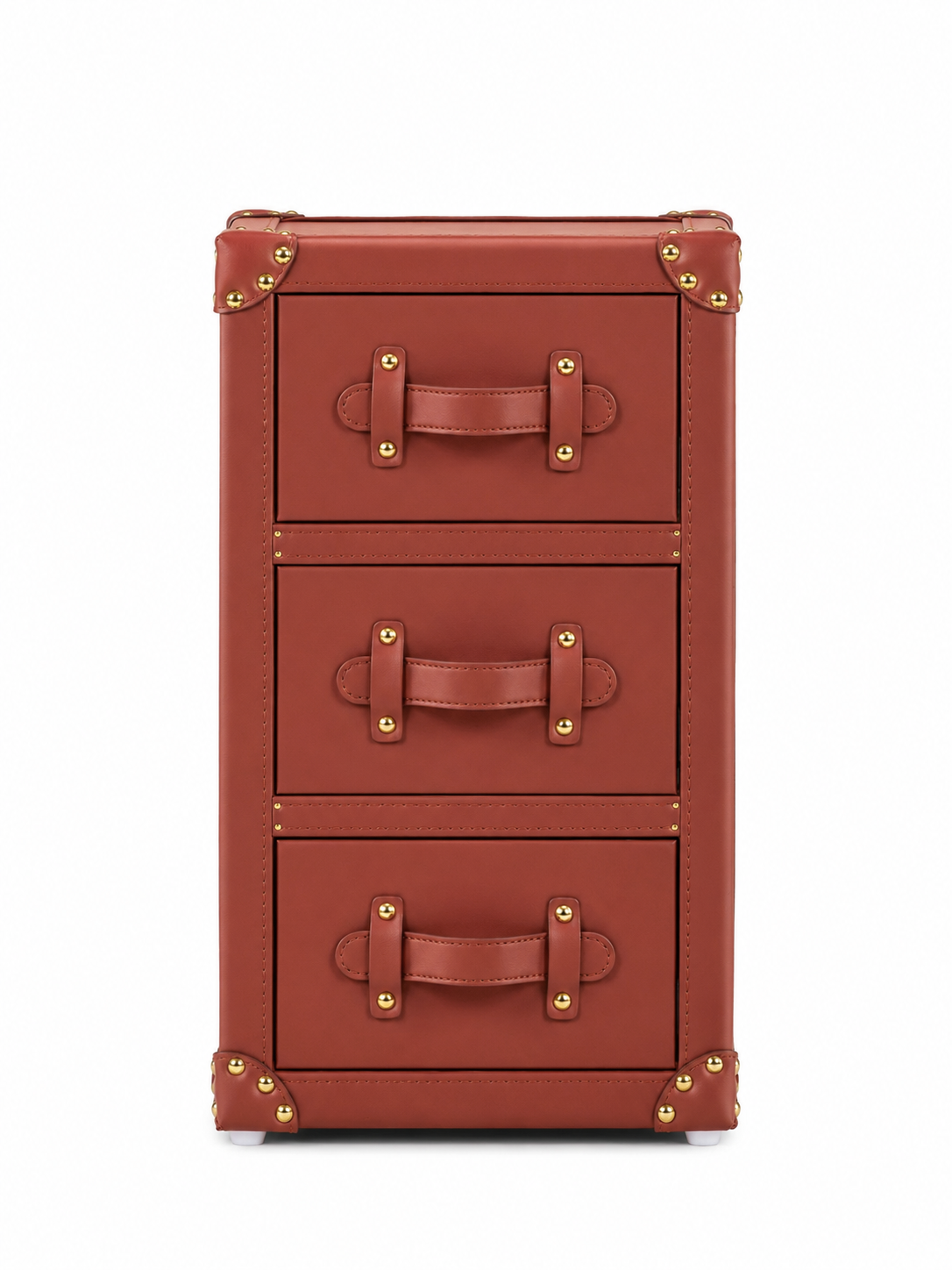Heritage Luxe Compact Storage Cabinet in Brown color. Sirae Casa Dubai
