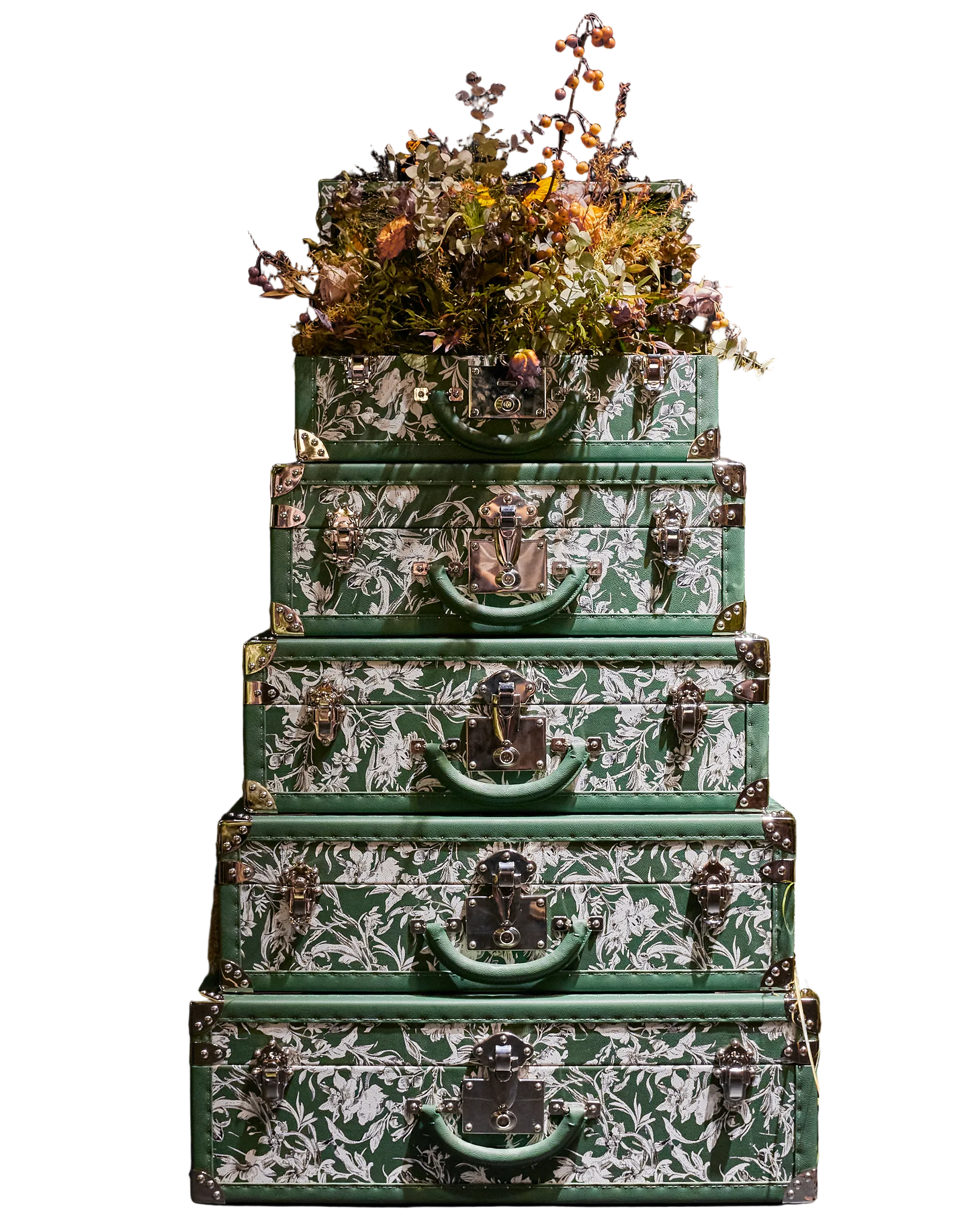 SIRAE Heritage Luxe tower case in emerald premium leather, Dubai luxury atelier