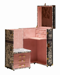 Heritage Luxe Vanity Cabinet - Floral Noir