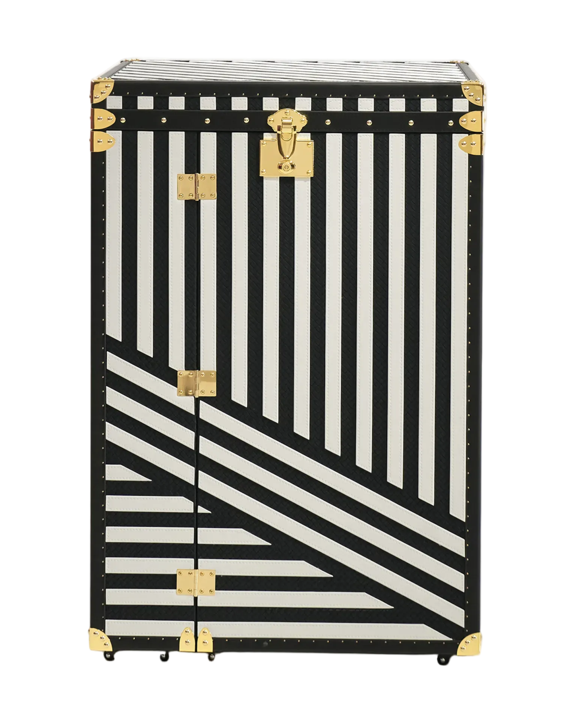 SIRAE Heritage Luxe vanity cabinet in monochrome majesty gold hardware, Dubai luxury atelier