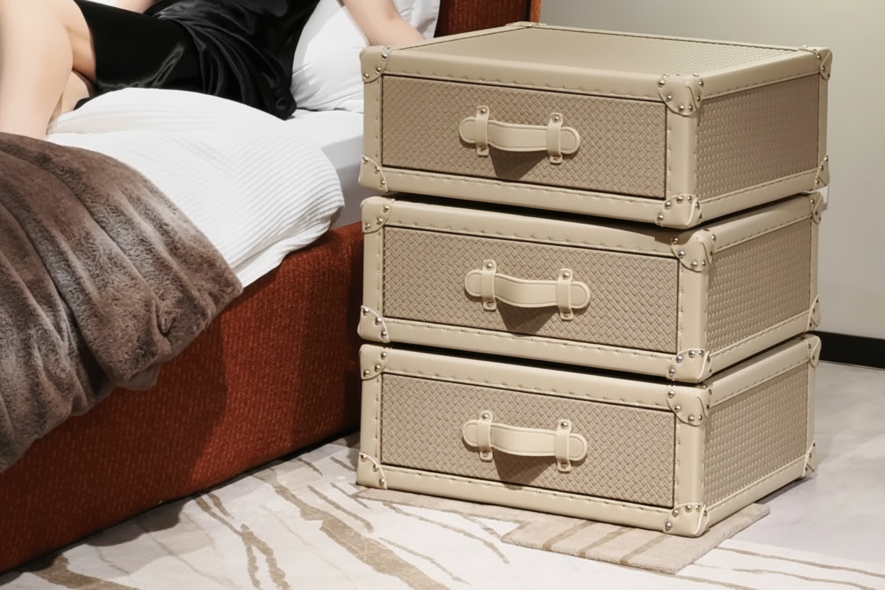 Heritage Print · The Signature Rotating Cabinet - Beige

