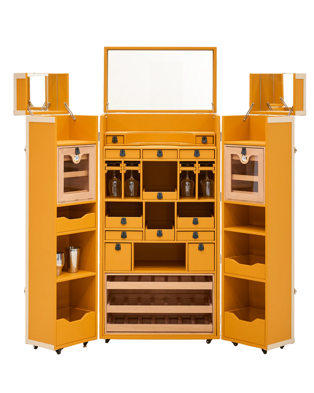Aurum Wire · The Sovereign Bar Cabinet - Frosted Silver