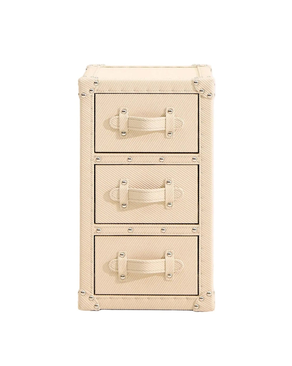 Heritage Leather · The Couture Bedside Cabinet - Cream