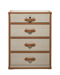 Heritage Print · The Signature Display Tallboy - Beige & Brown