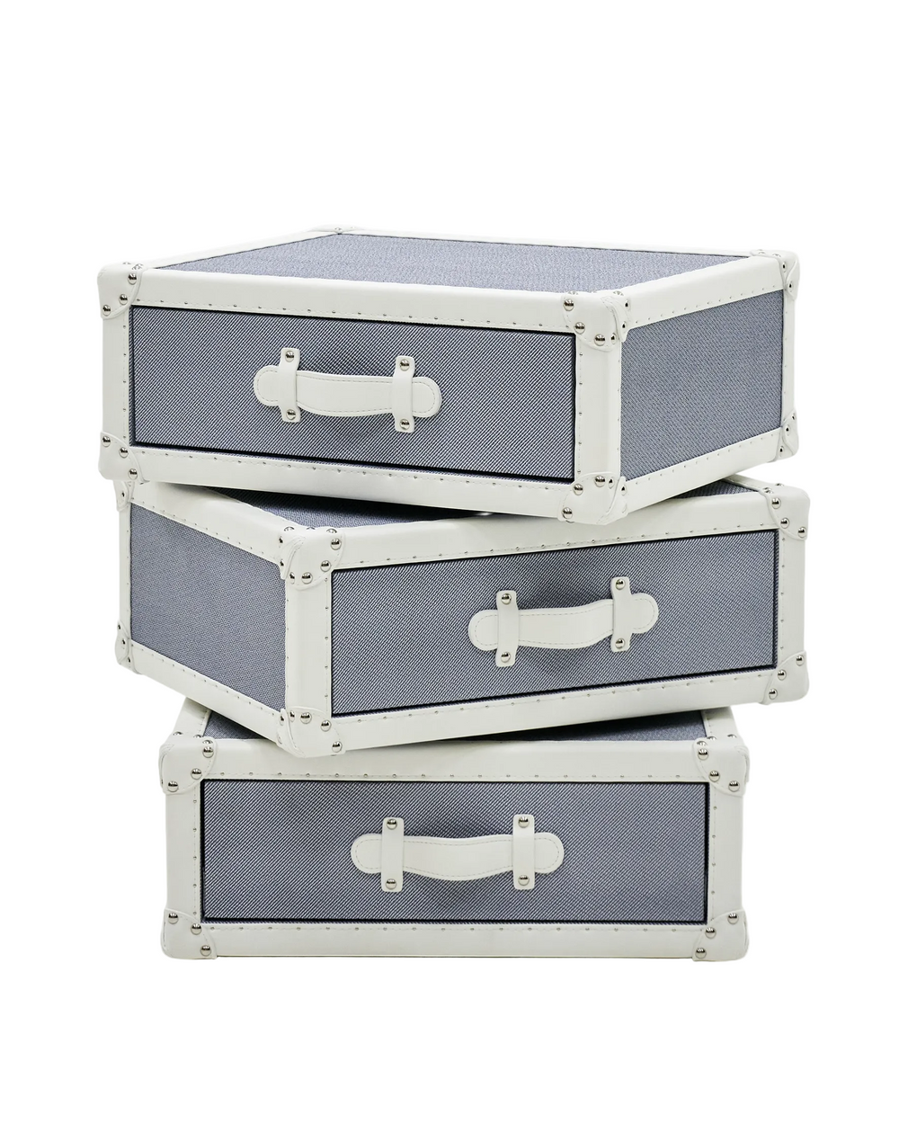 Heritage Leather · The Refined Rotating Cabinet - Blue
