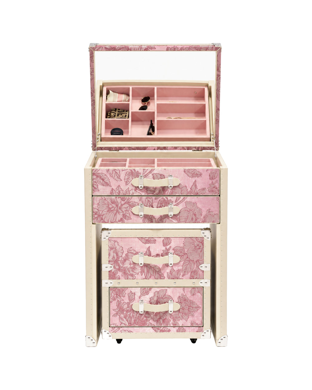 Aurum Wire · The Coquette Dressing Table Trunk - Rose Toile
