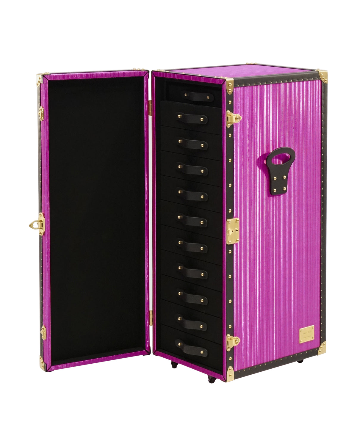 Fuchsia Aurum Wire eyewear storage trunk by SIRAE