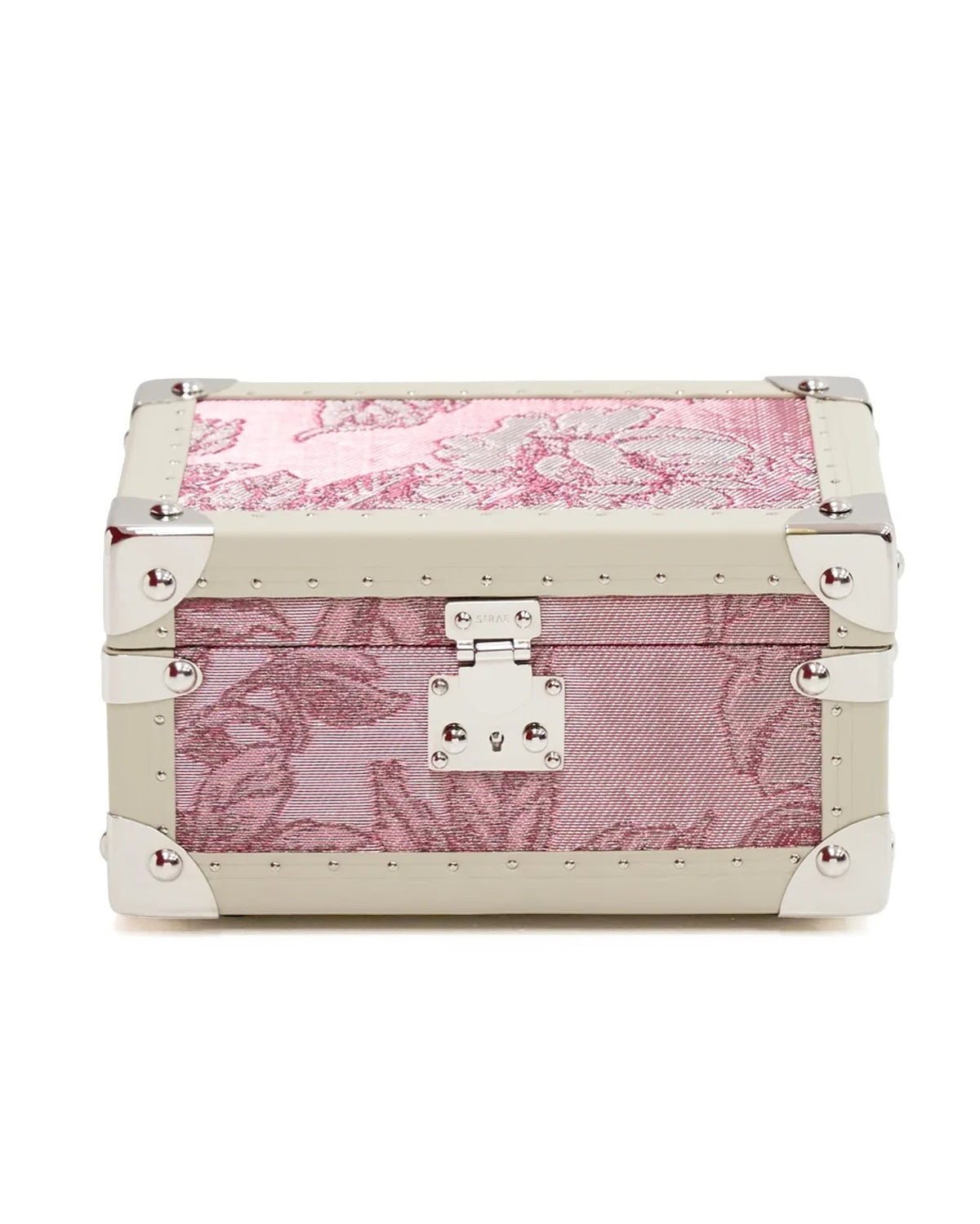 Blossom Pink Aurum Wire jewellery box in woven copper wire by SIRAE