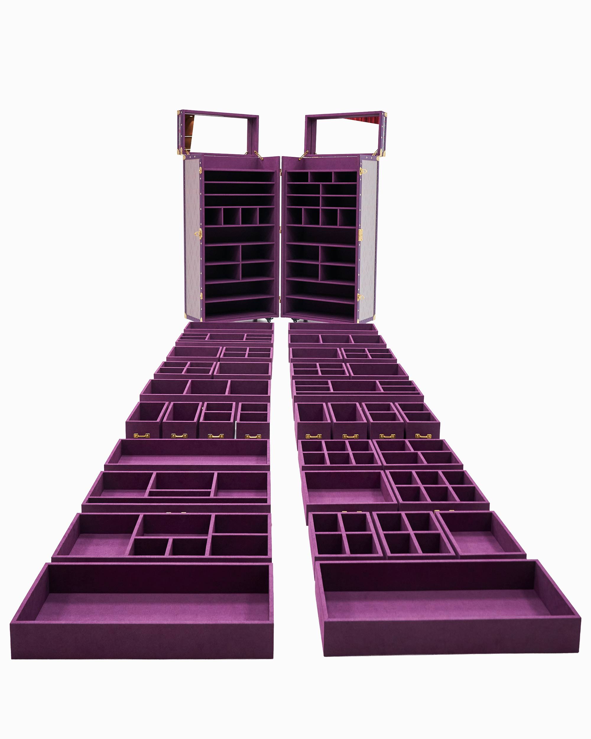 Anemone purple copper wire jewelry cabinet with double doors, SIRAE Casa Dubai