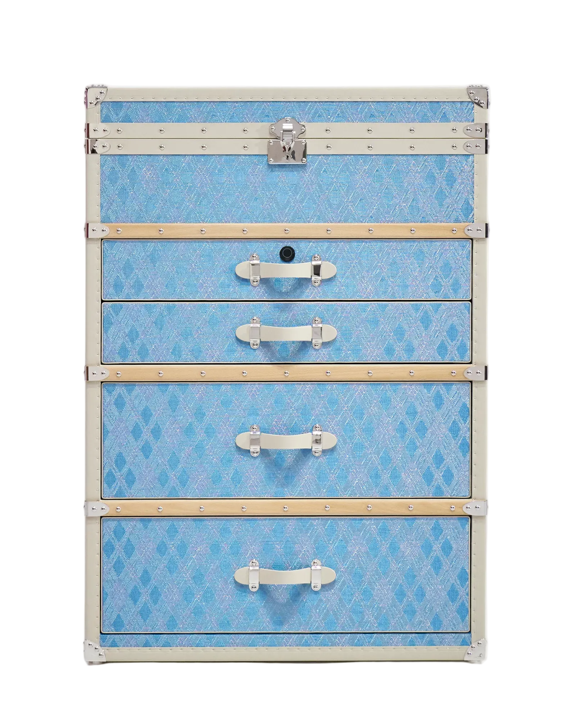 Diamond mist blue copper wire jewelry cabinet, Aurum Wire, SIRAE Casa Dubai