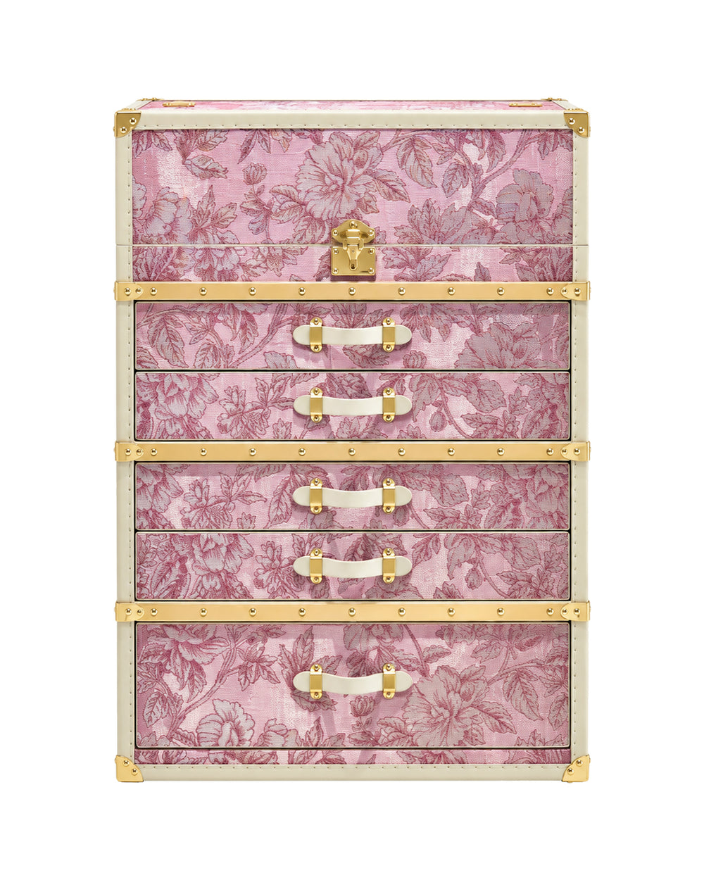 Aurum Wire · The Horologist Jewelry Cabinet & Watch Winder - Blossom Pink