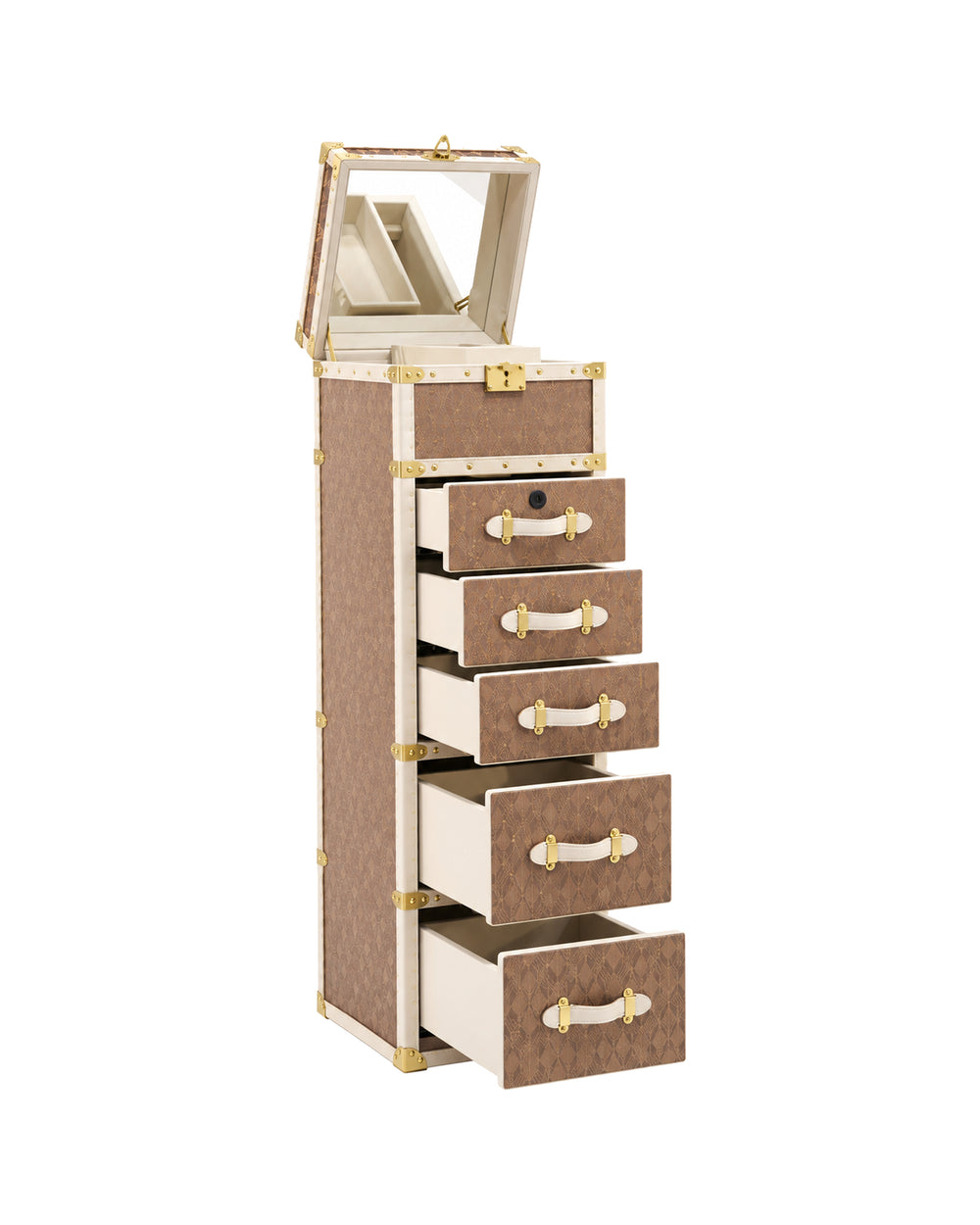 Aurum Wire · The Colette Narrow Chest of Drawers - Cognac