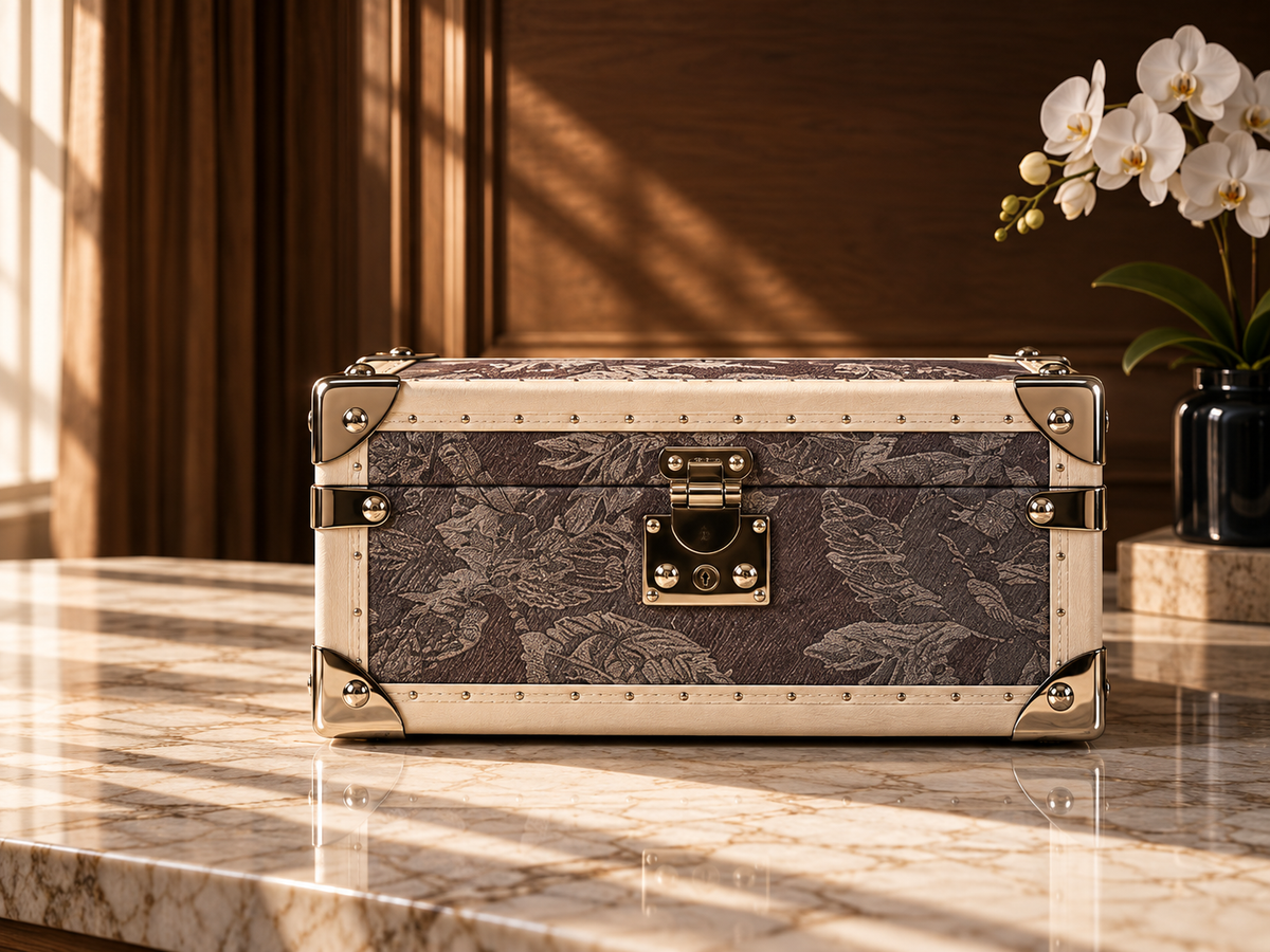 SIRAE heirloom trunk in a warm interior