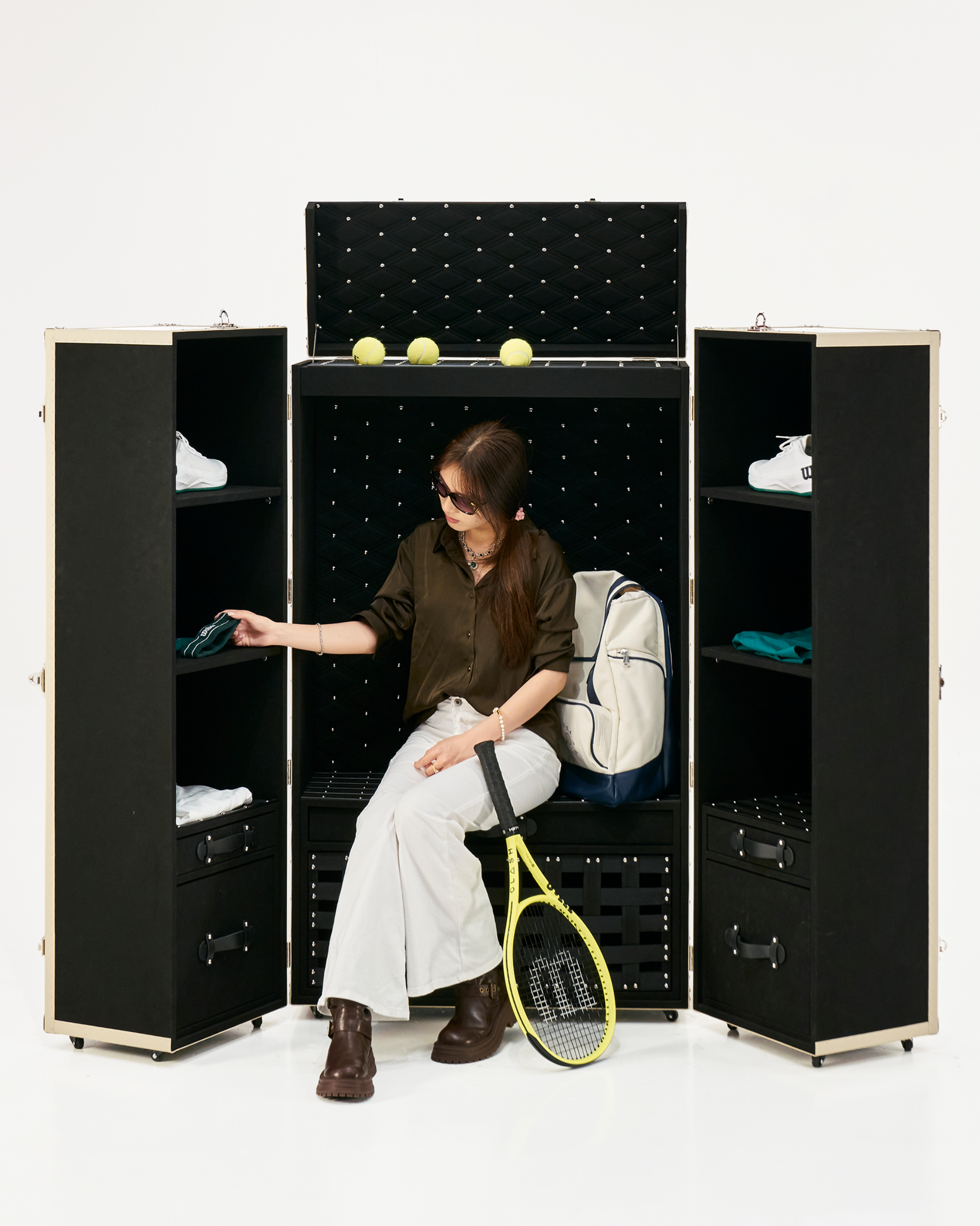 Frosted silver copper wire wardrobe trunk, SIRAE Casa Dubai