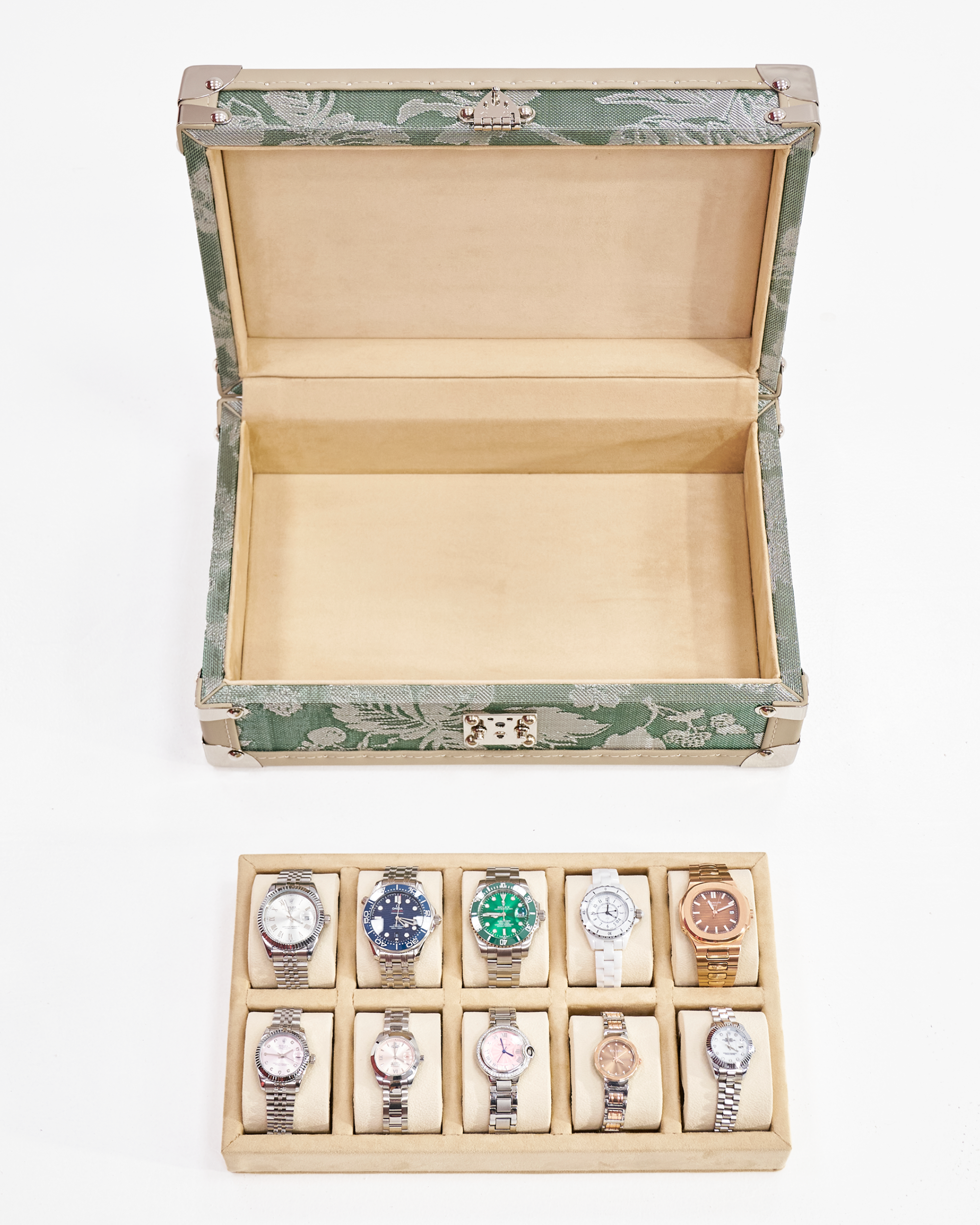 Meadow floral copper wire watch box for 10 watches, SIRAE Casa Dubai